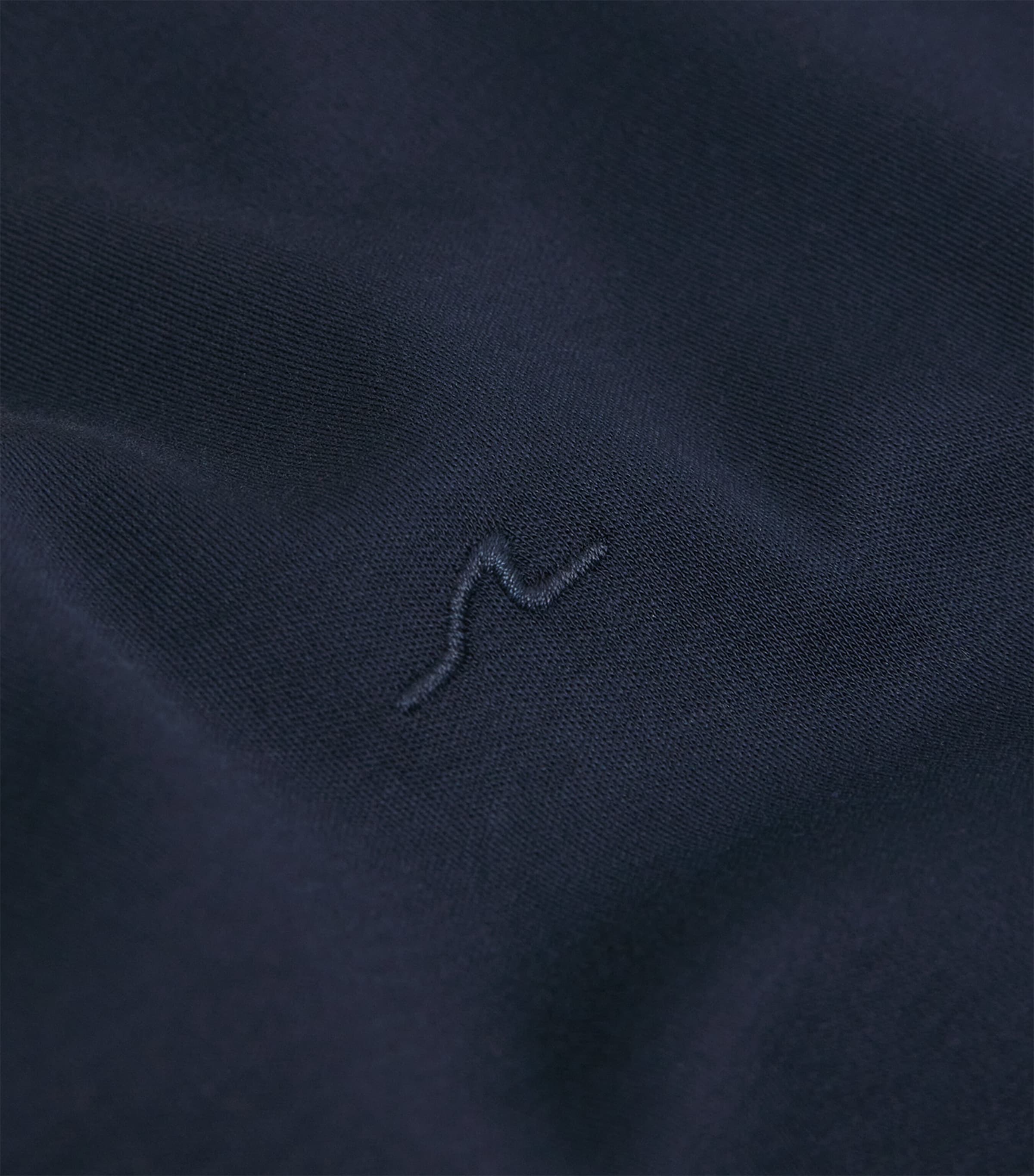 Supima Cotton Embroidered Fin T-Shirt 013 BLUE Image 5