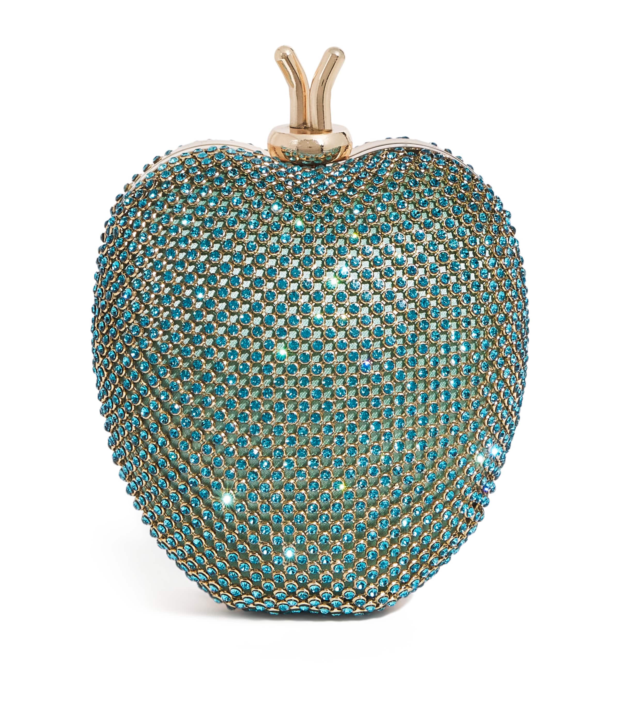 DAVID CHARLES DIAMANTÉ APPLE CLUTCH BAG
