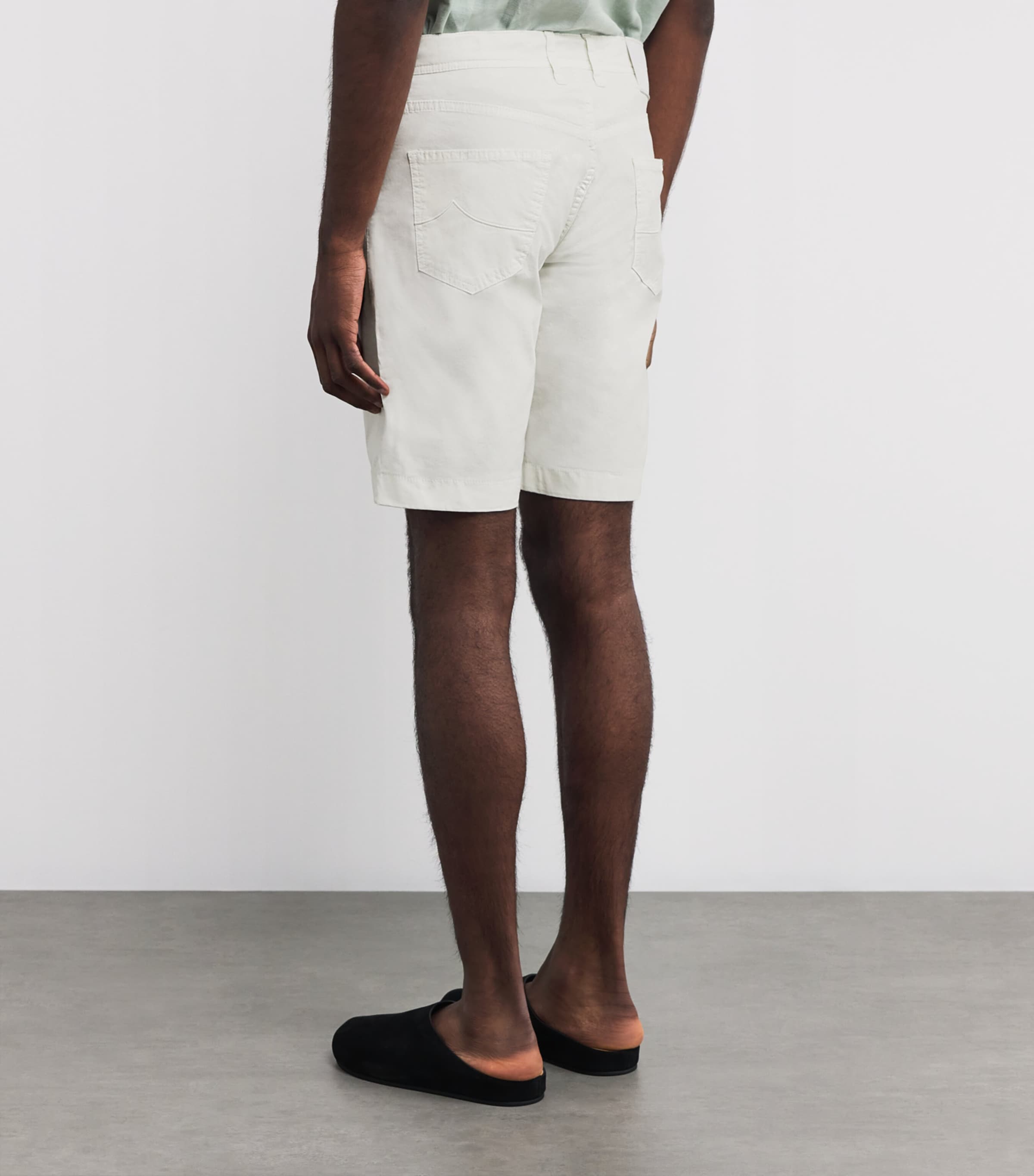 Stretch Cotton Nicolas Bermuda Shorts A46 Image 4