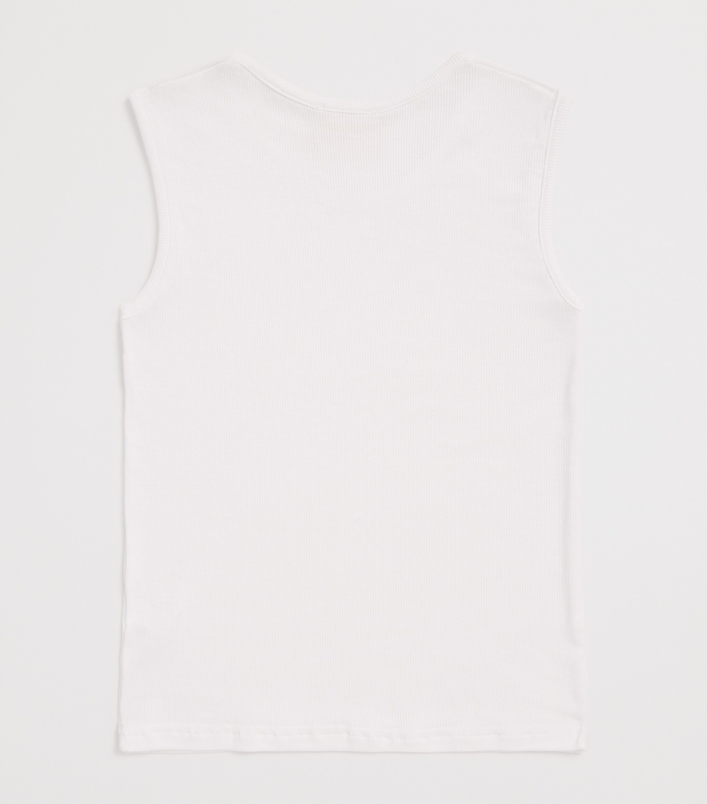 Story Loris Ribbed Tank Top (6-14 Years) Bianco Image 2