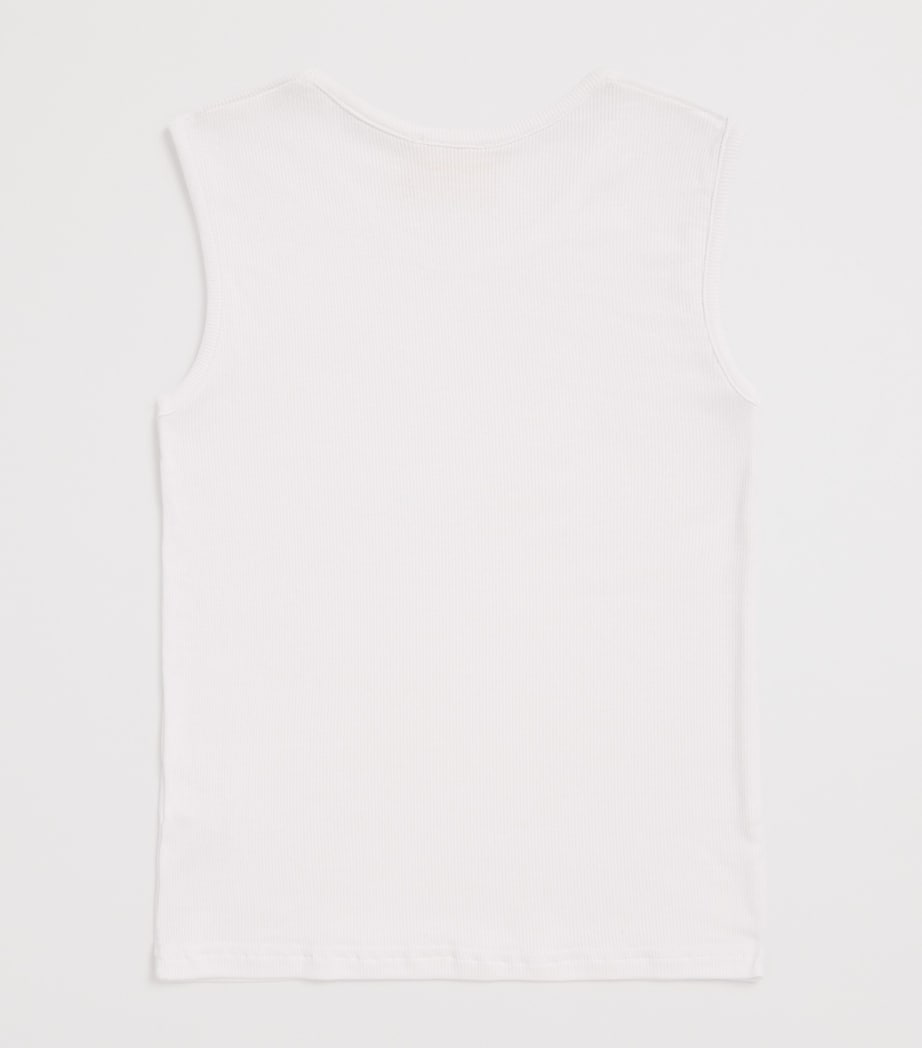 Story Loris Ribbed Tank Top (6-14 Years) Bianco Image 2