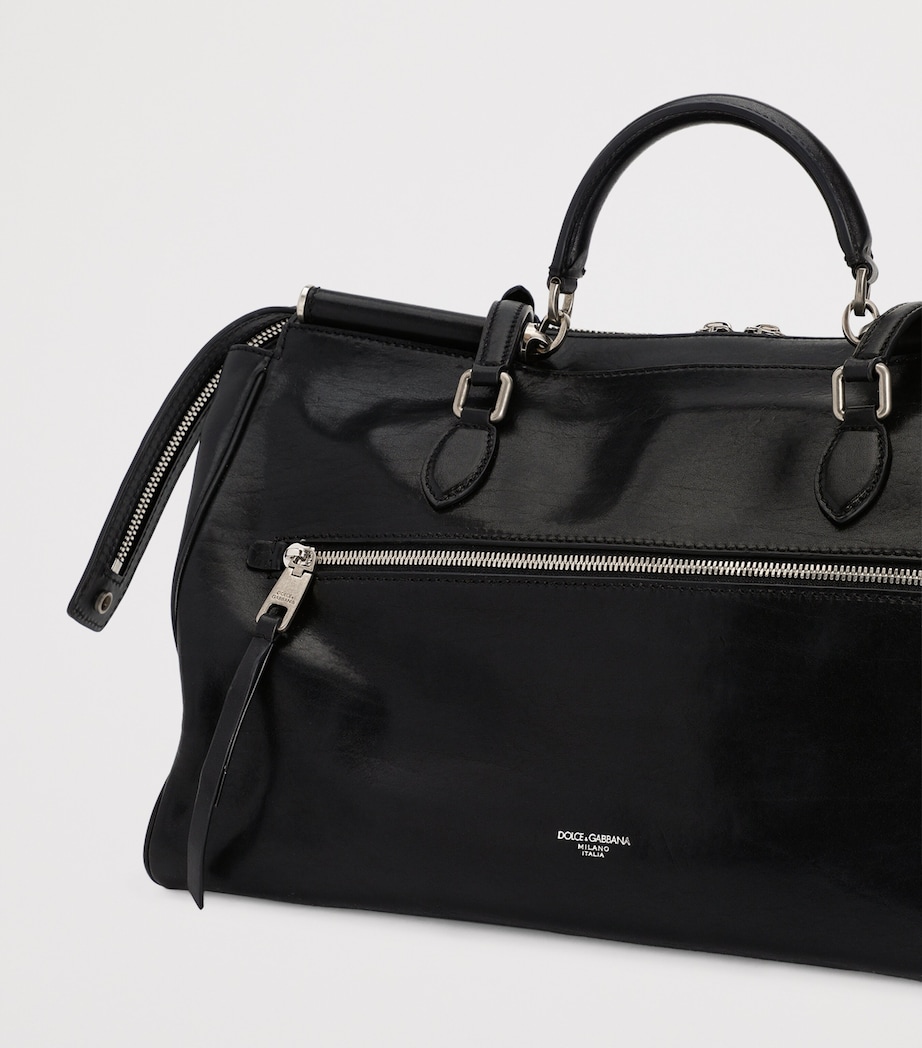 Calfskin Vittoria Shoulder Bag 80999-BLACK Image 5