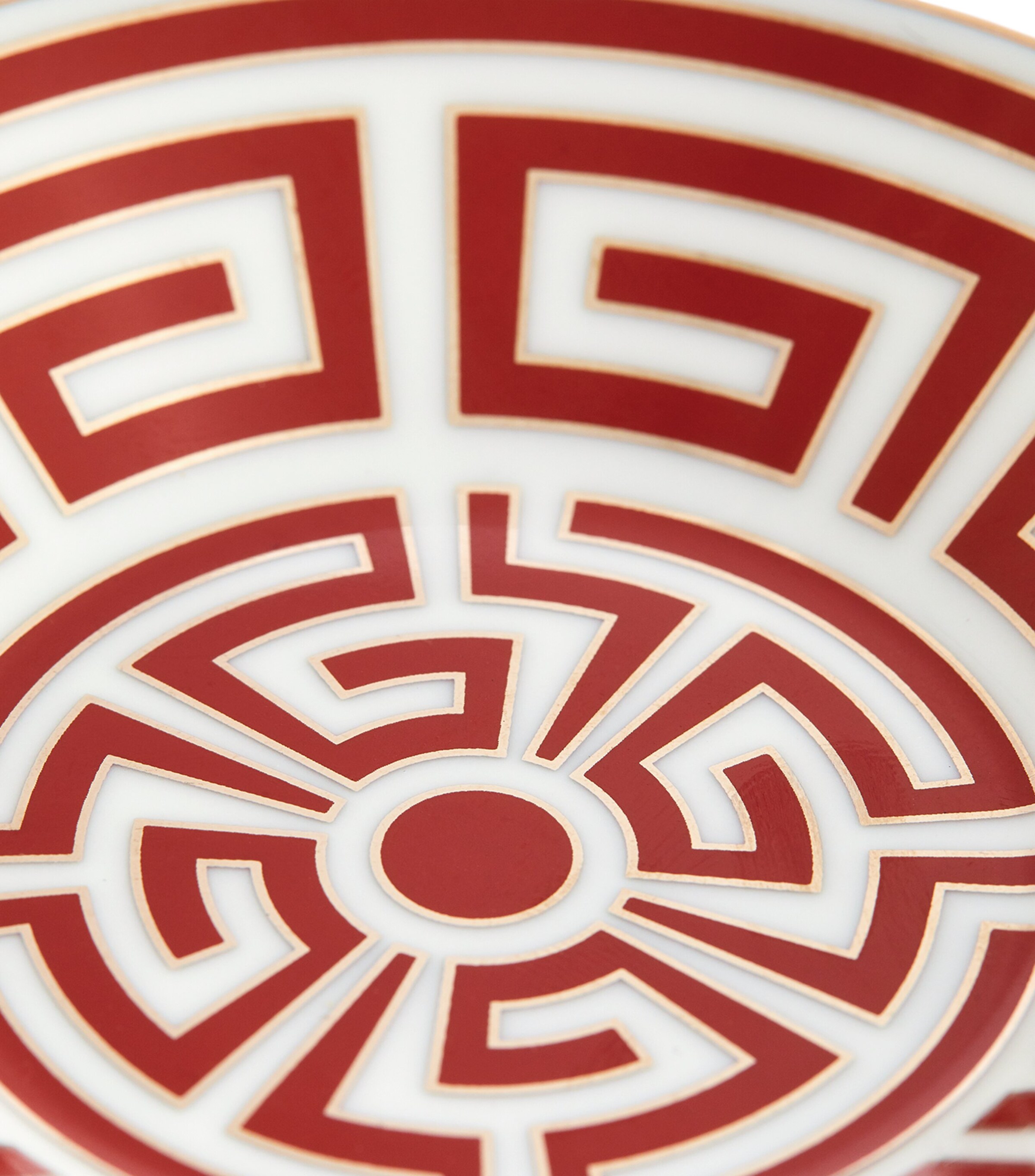 Porcelain Labirinto Scarlatto Espresso Saucer (11cm) G00125300 Image 4