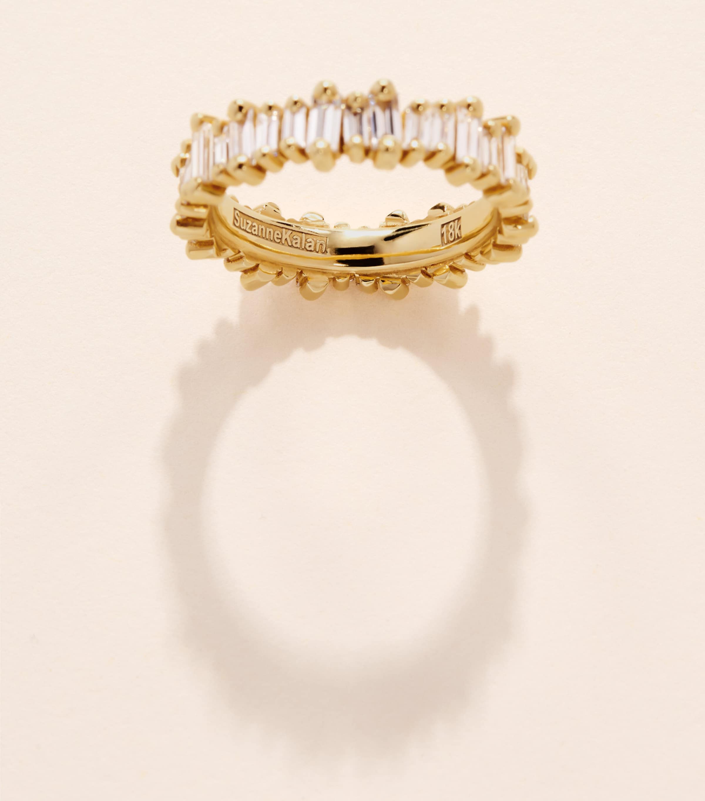 Suzanne Kalan Yellow Gold and Diamond Bold Eternity Ring Yg/wd Image 5