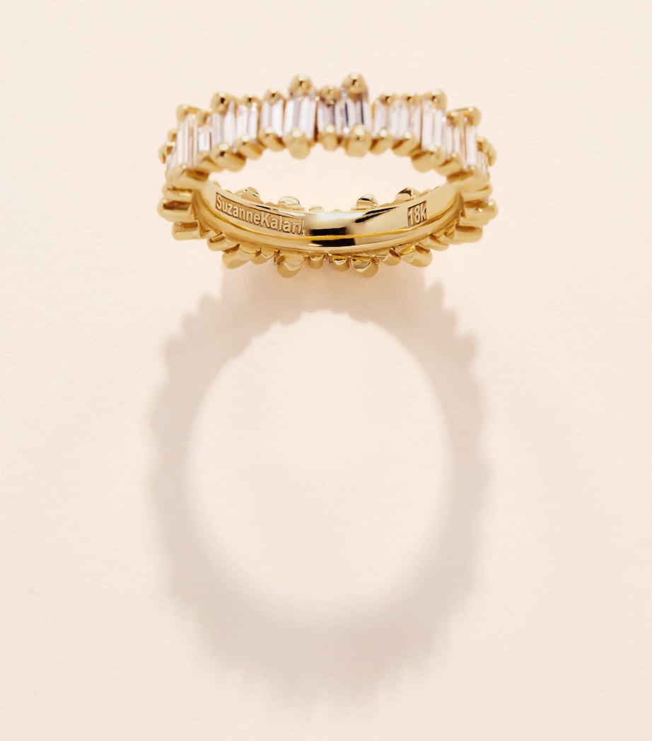 Suzanne Kalan Yellow Gold and Diamond Bold Eternity Ring Yg/wd Image 5