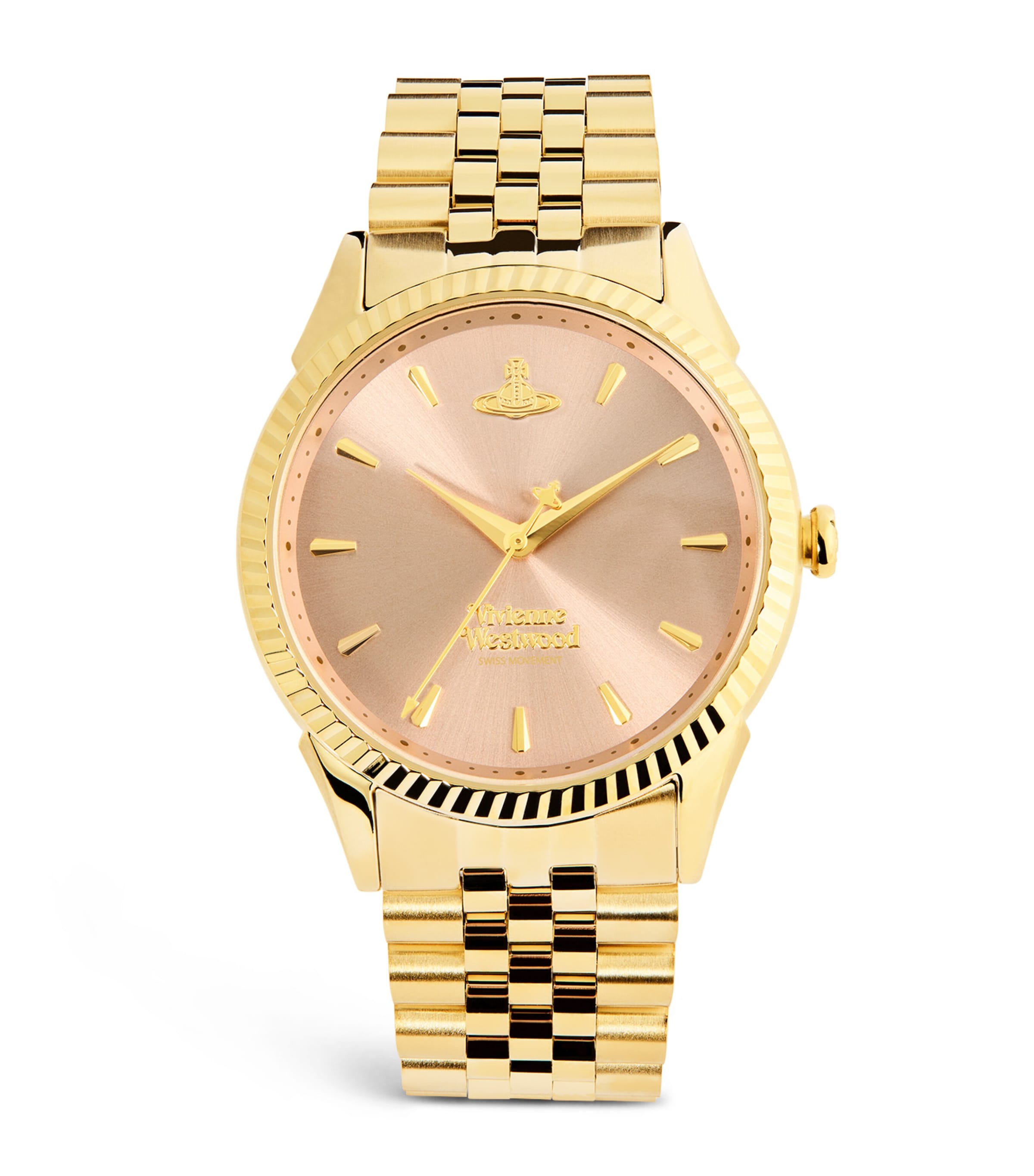 Vivienne Westwood Stainless Steel The Seymour Watch 38mm Gold Pink Image 1