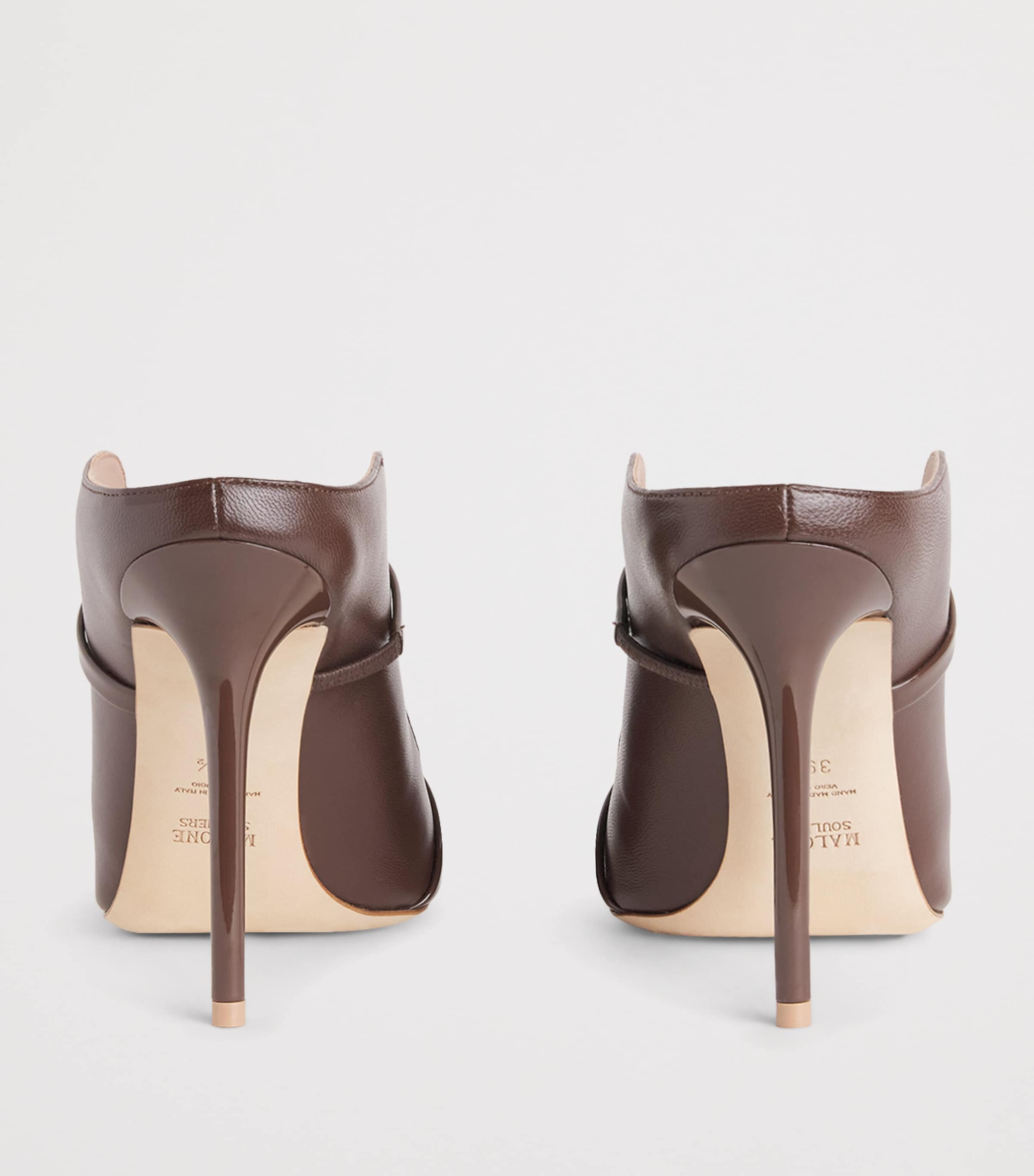 Malone Souliers Leather Maureen Mules 100 Tobacco Image 5