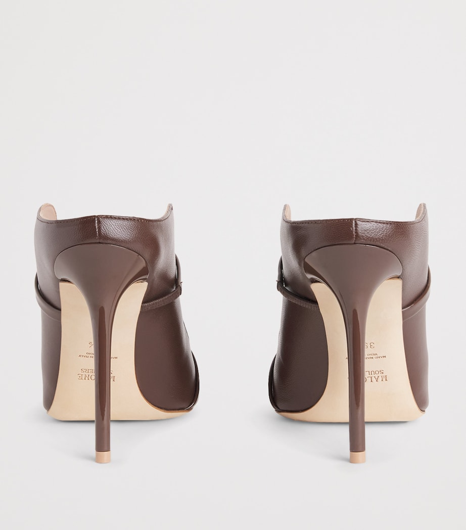 Malone Souliers Leather Maureen Mules 100 Tobacco Image 5