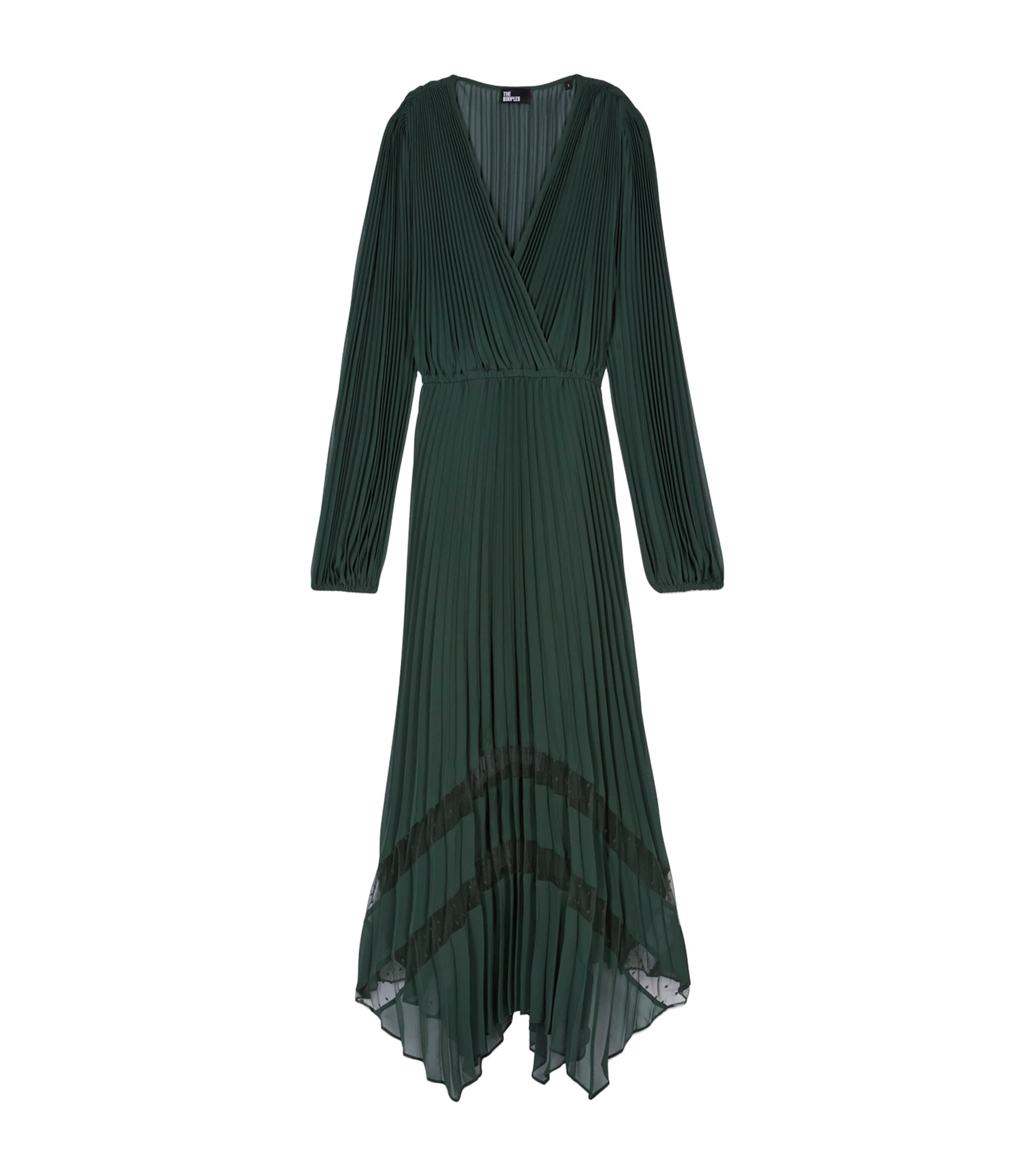 THE KOOPLES PLEATED MAXI DRESS 