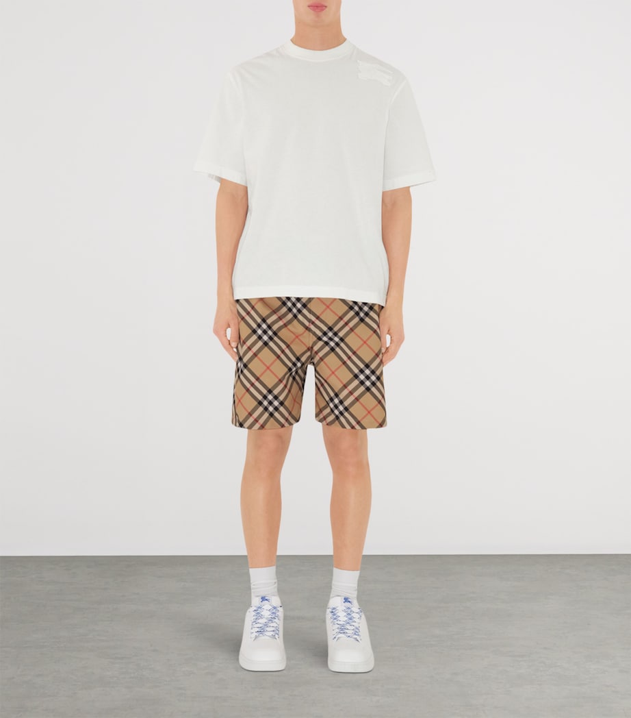 Woven Twill Check Shorts SAND IP CHECK Image 2