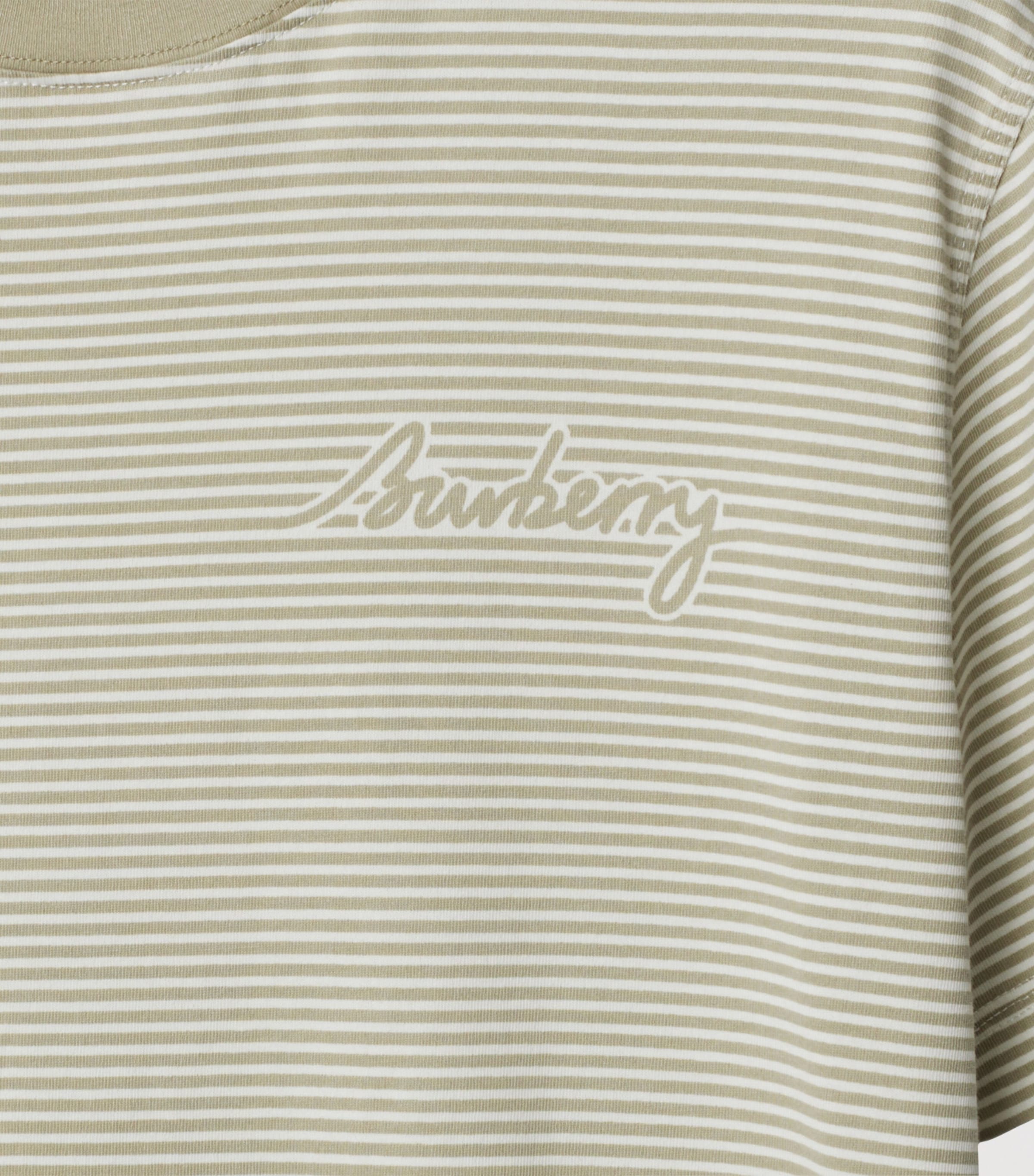 Burberry Cotton Stripe Logo T-shirt In Green
