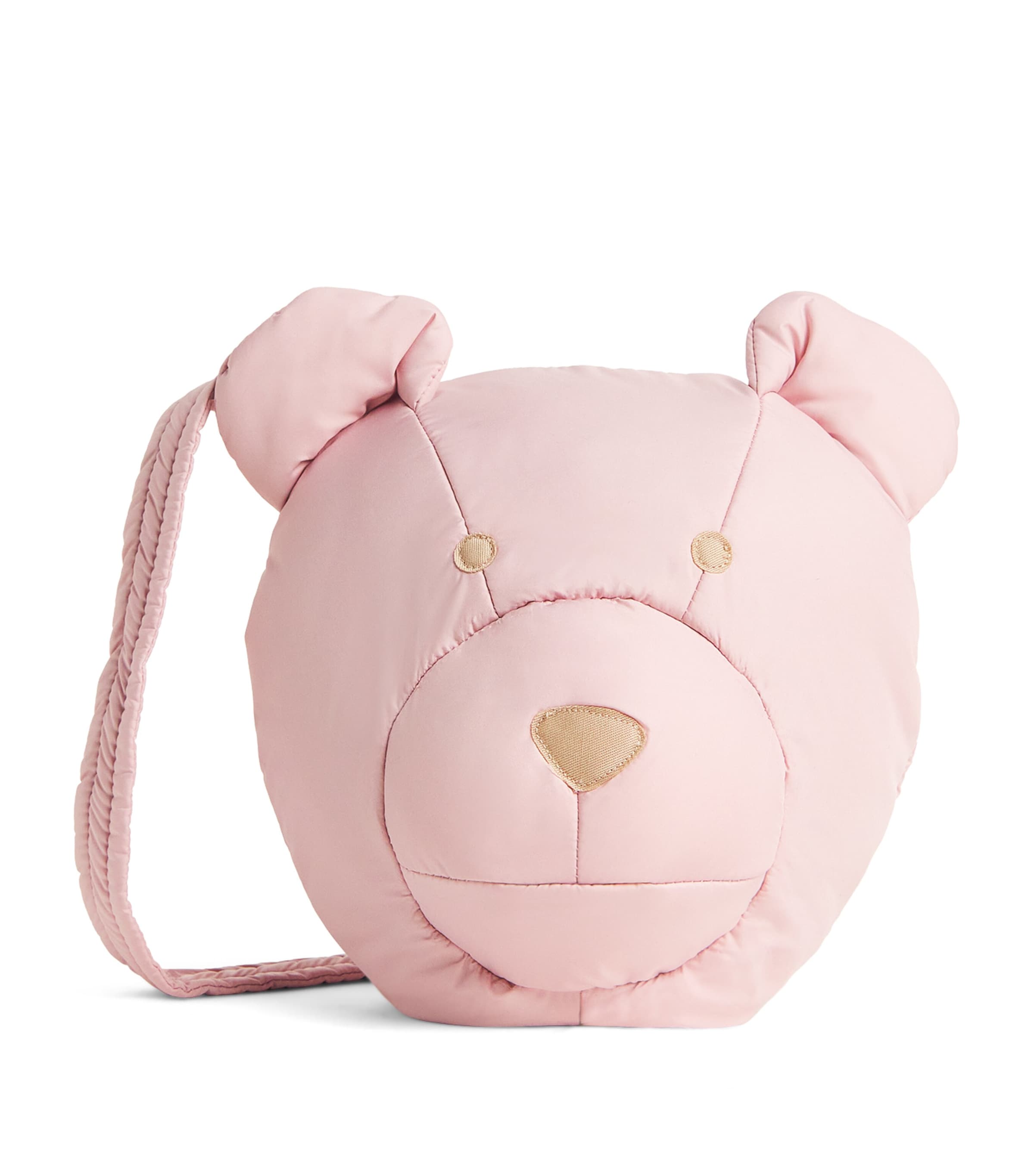 Il Gufo Kids' Padded Bear Shoulder Bag In Pink