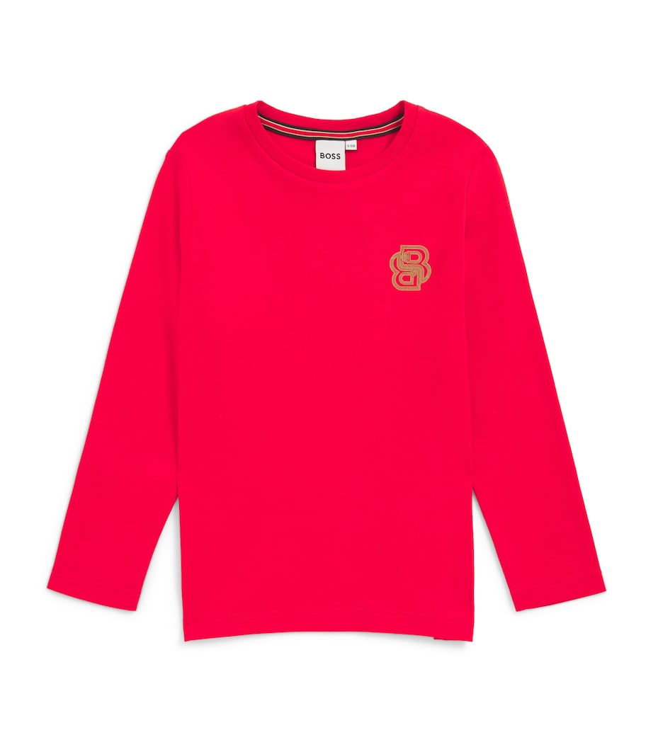 BOSS Kidswear x Creation of the Gods Logo T-Shirt (4-16 Years) Bright Red Image 1