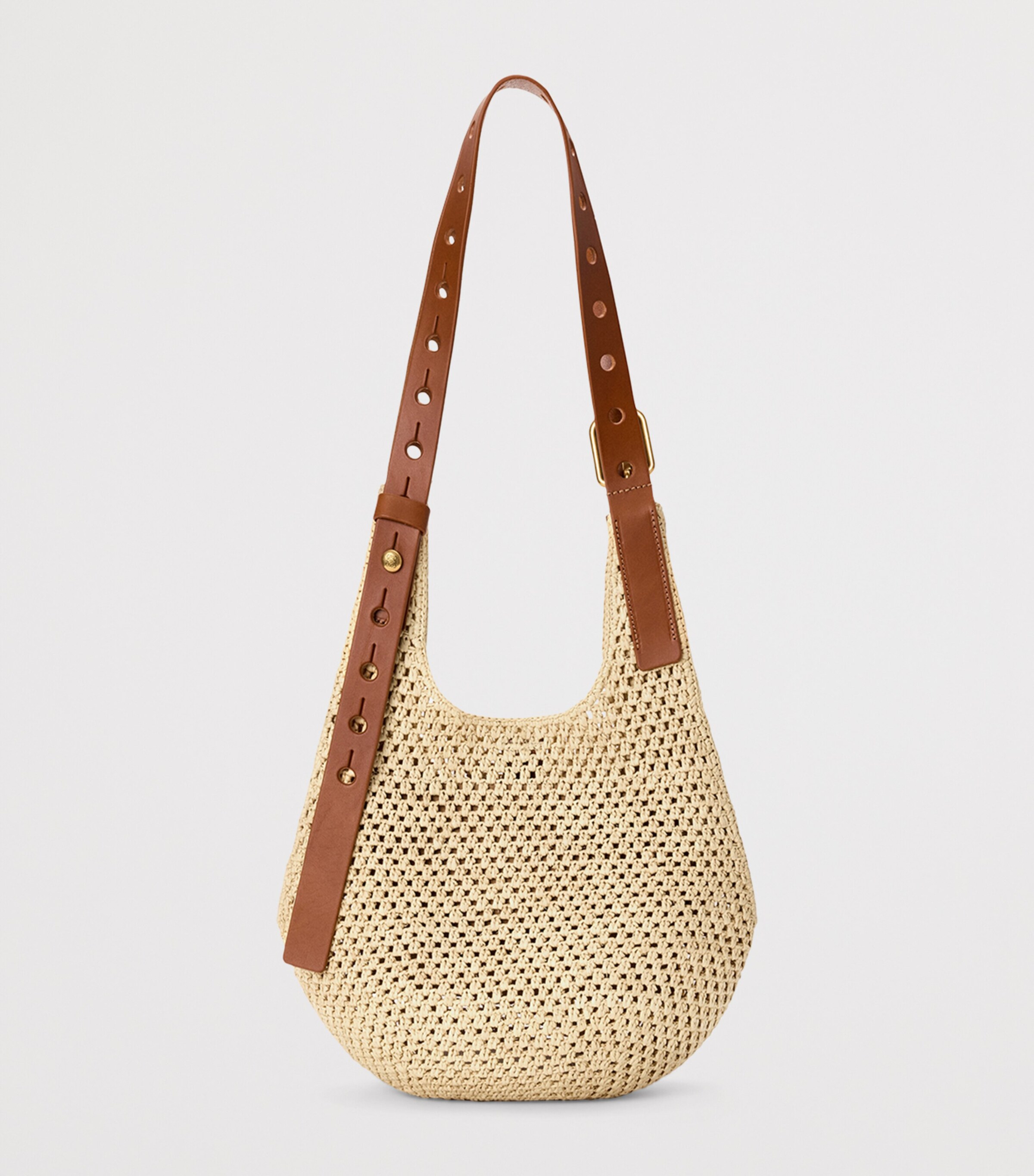 LOEWE x Paula's Ibiza Small Raffia-Leather Tote Bag Natural/tan Image 3