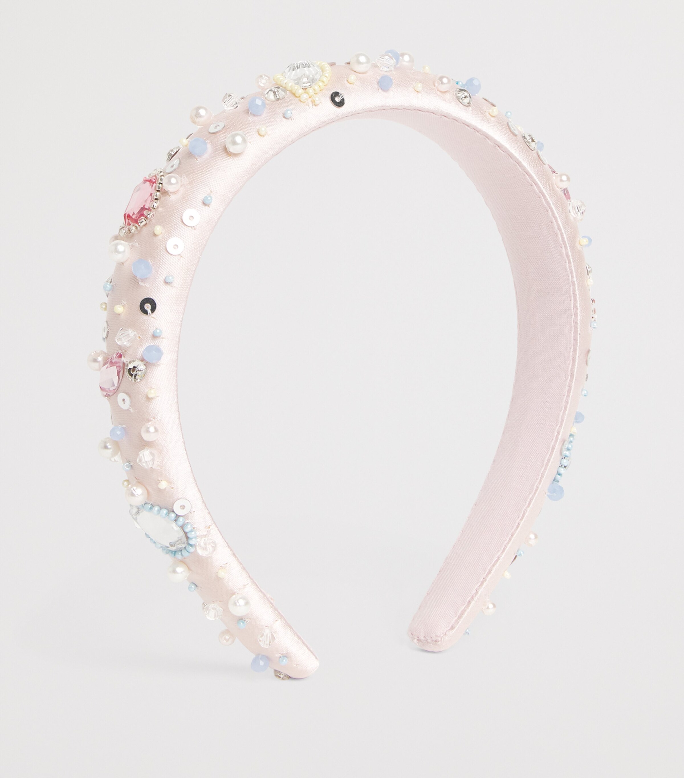 Embellished Floral Fête Headband ORCHID ICE Image 2