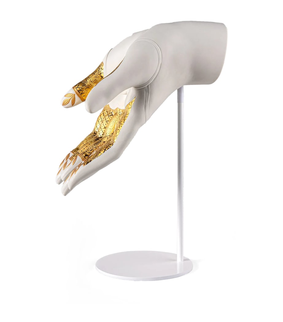 Porcelain Abundance Mudra (32cm) WHITE & BLUE Image 2