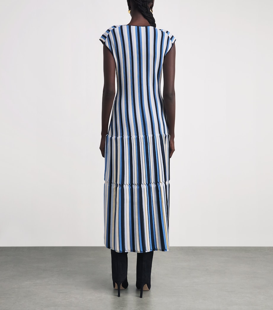 Simkhai Womens Striped Lianne Midi Dress Cerulean Multi Image 4