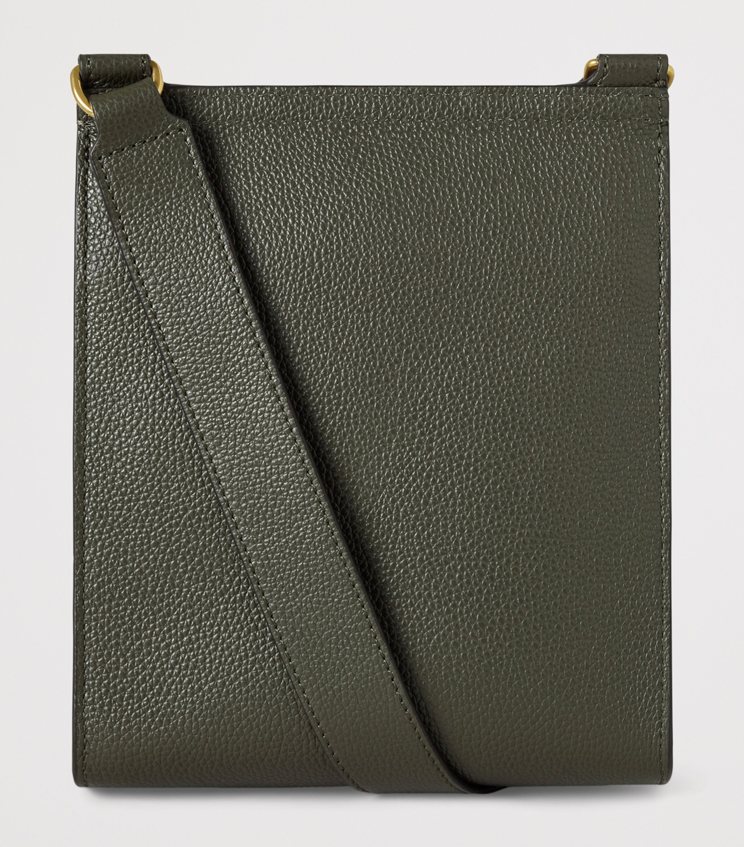 Small Leather Antony Messenger Bag JUNPER GREEN Image 3