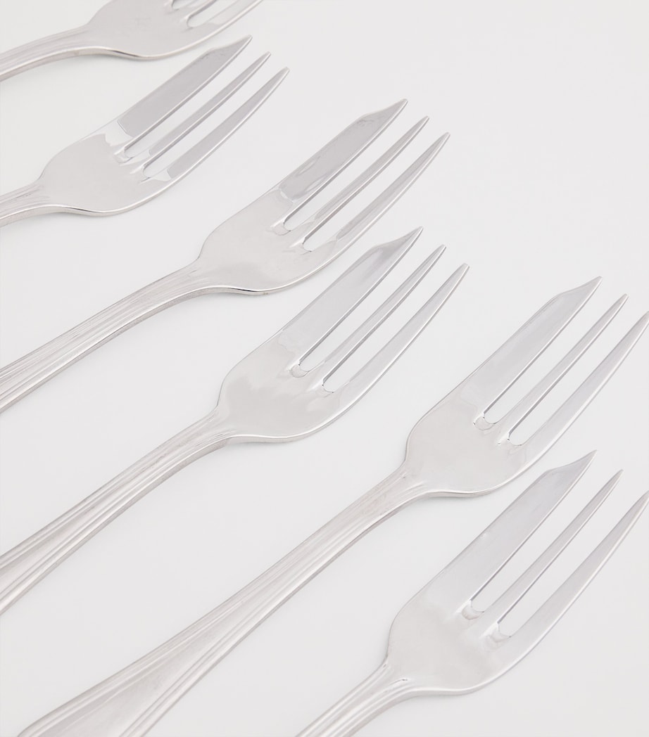 Set of 6 Stainless Steel Pastry Forks MULTI Image 3