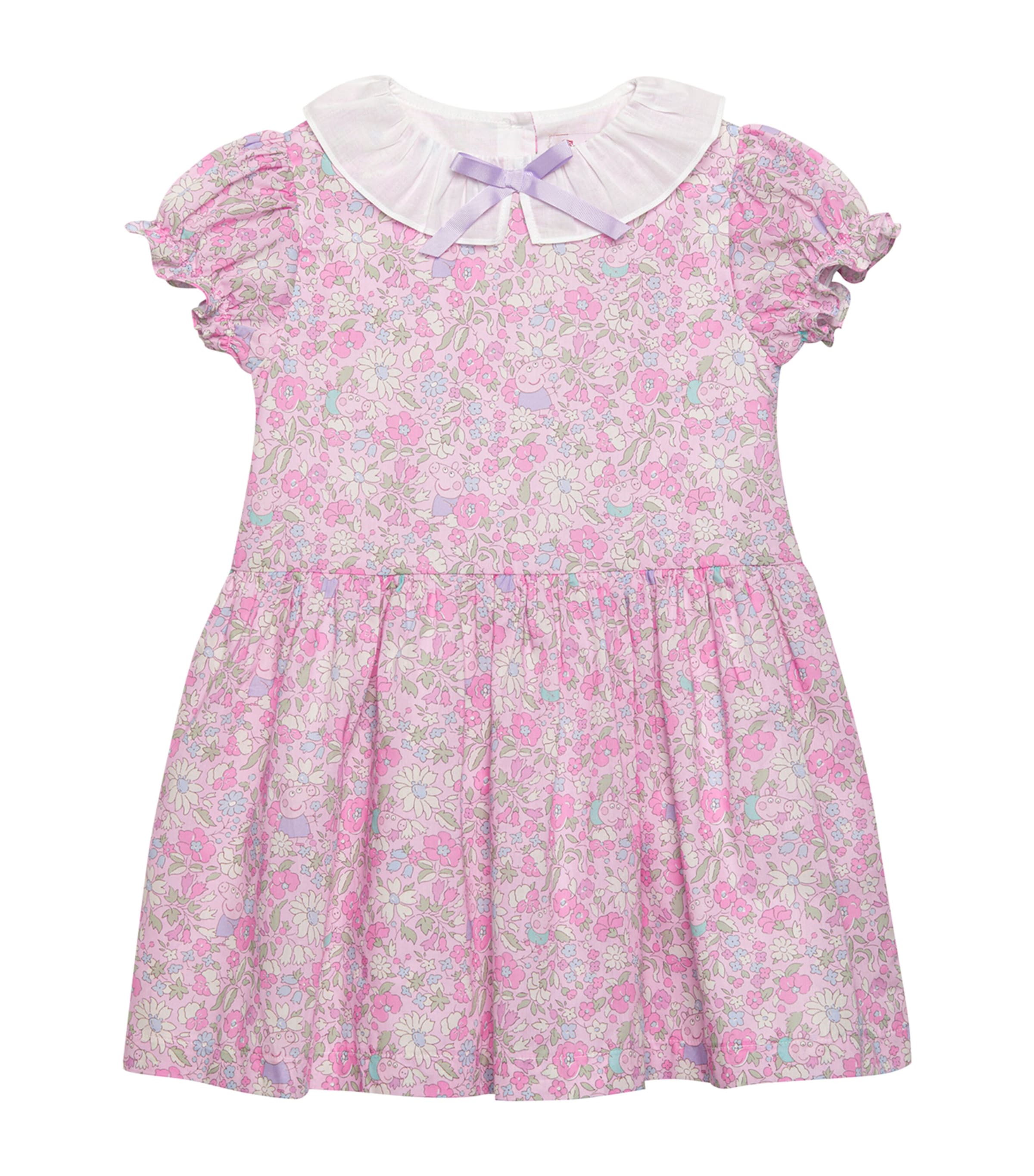 Trotters Kids' X Peppa Pig Smocked Party Dress In Pink