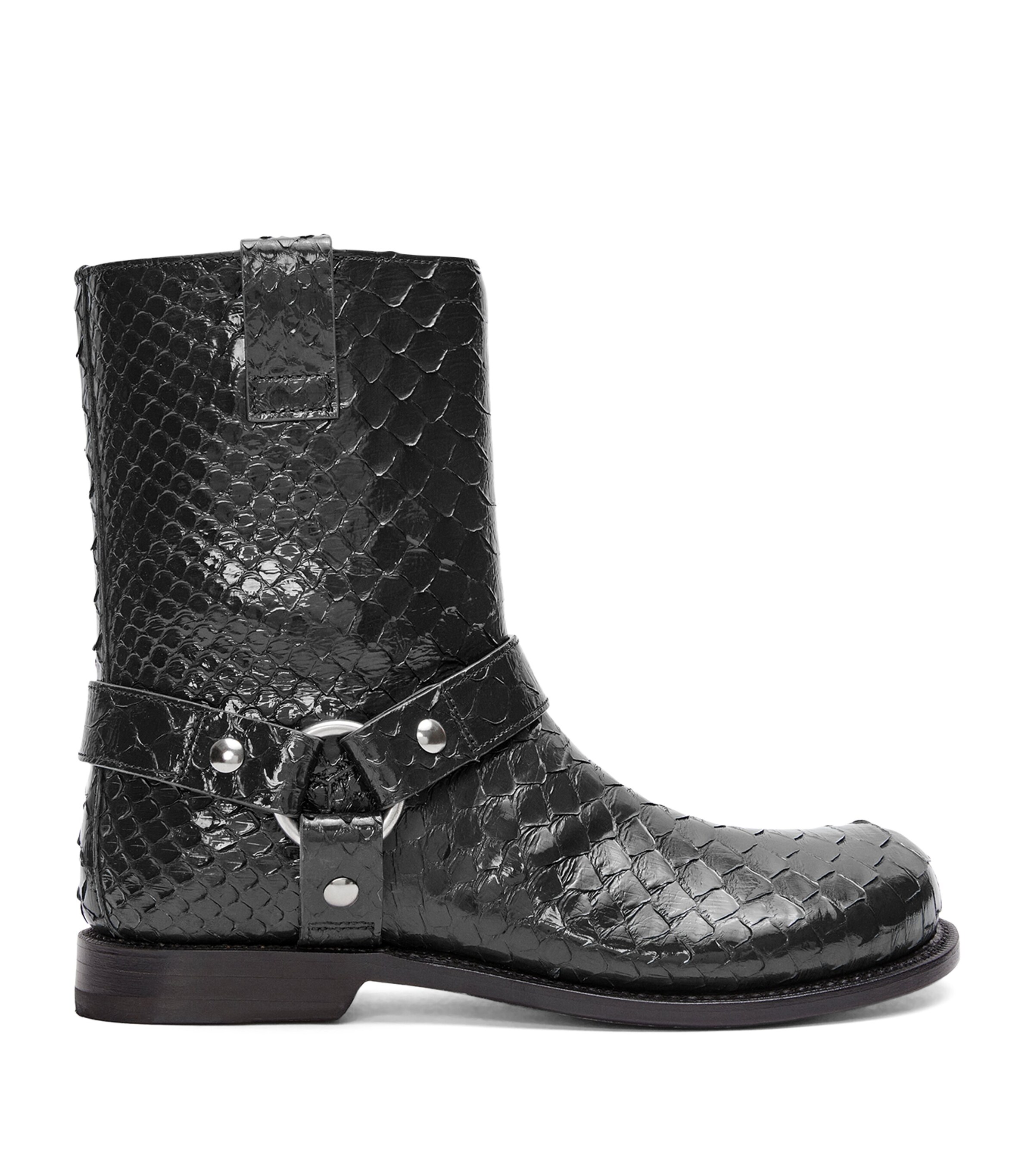 LOEWE Python Campo Biker Boots | Harrods US
