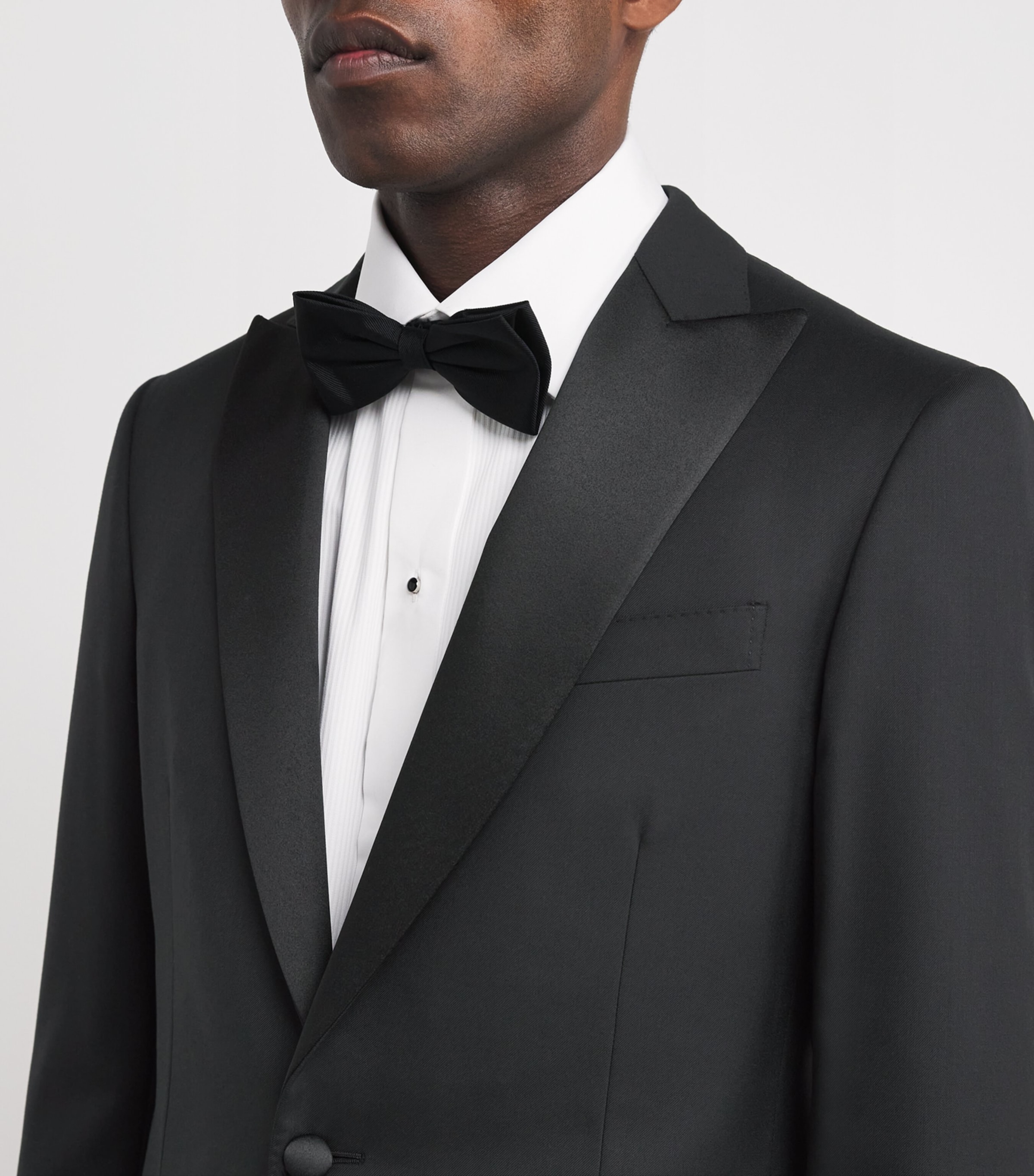 Wool 2-Piece Vicenza Tuxedo  Suit 20BLACK Image 4