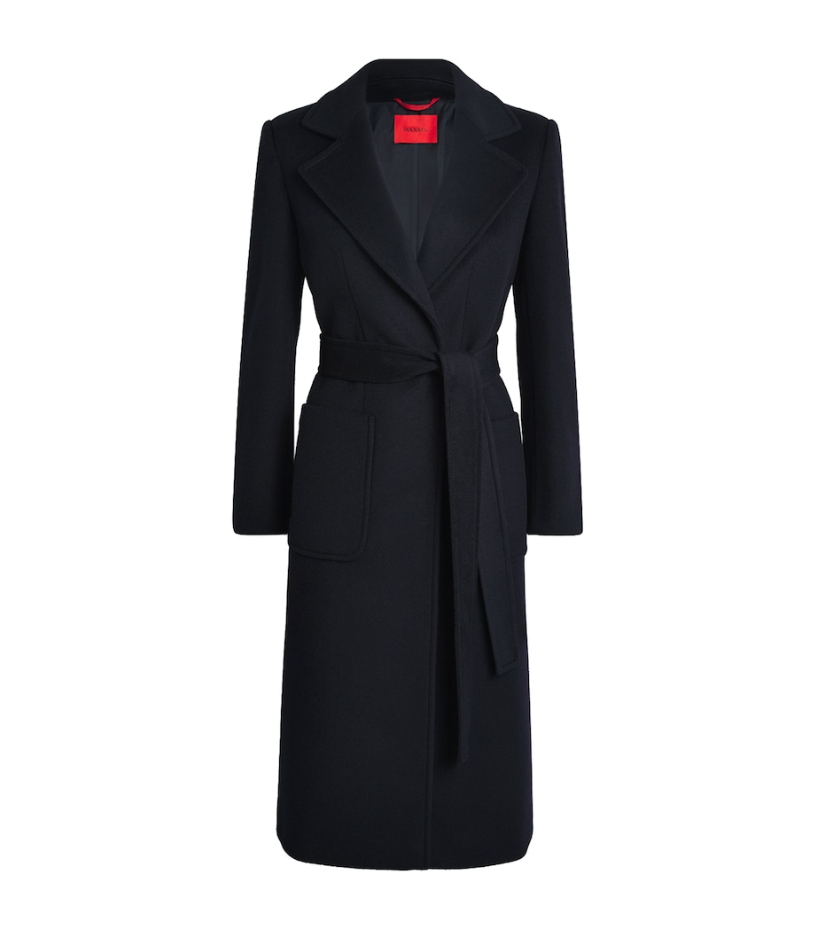 Wool Runaway Coat NAVY Image 1