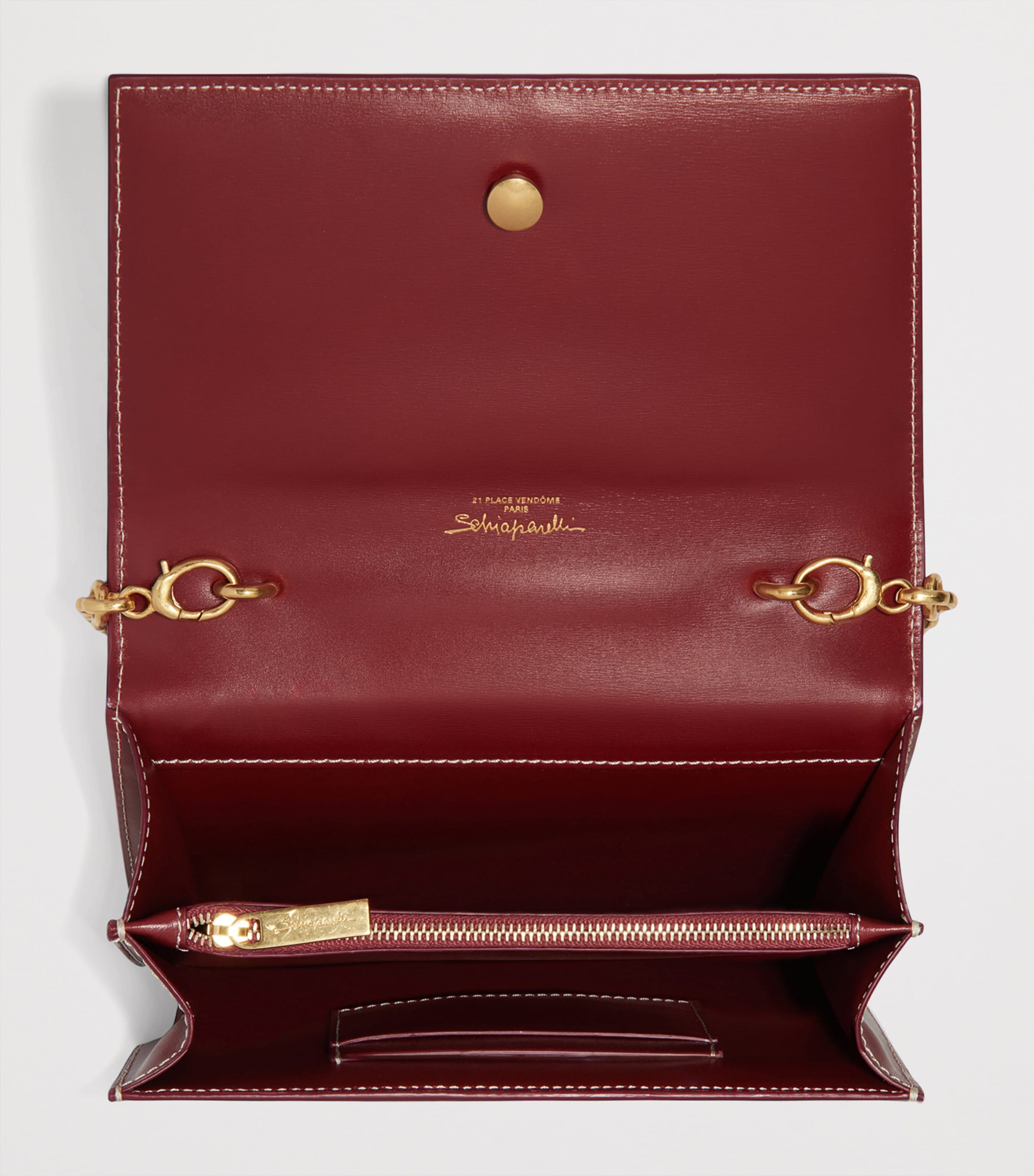 Schiaparelli Face Anatomy Clutch Bag Red Image 4