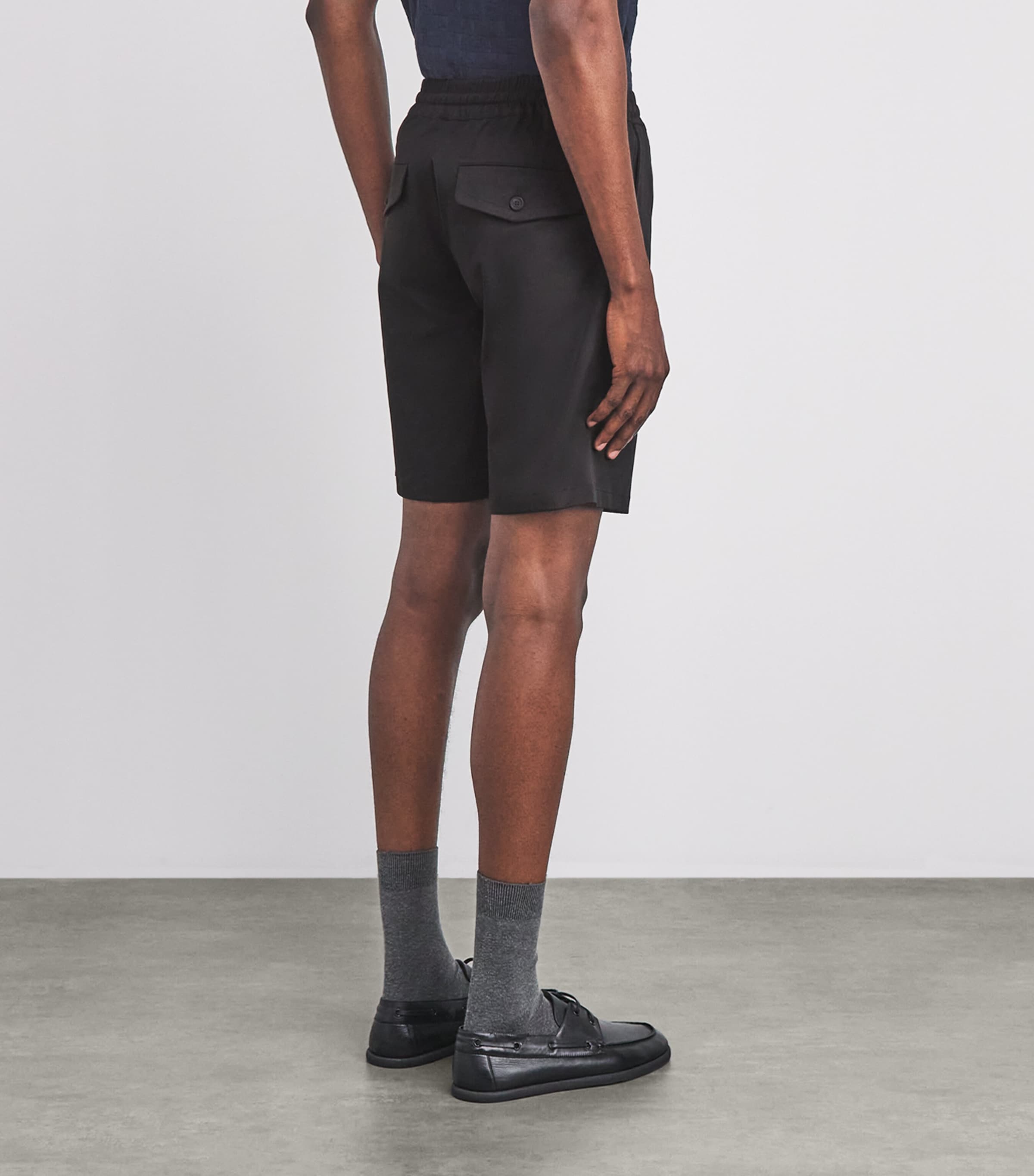 Sandro Paris Cotton Shorts In Black