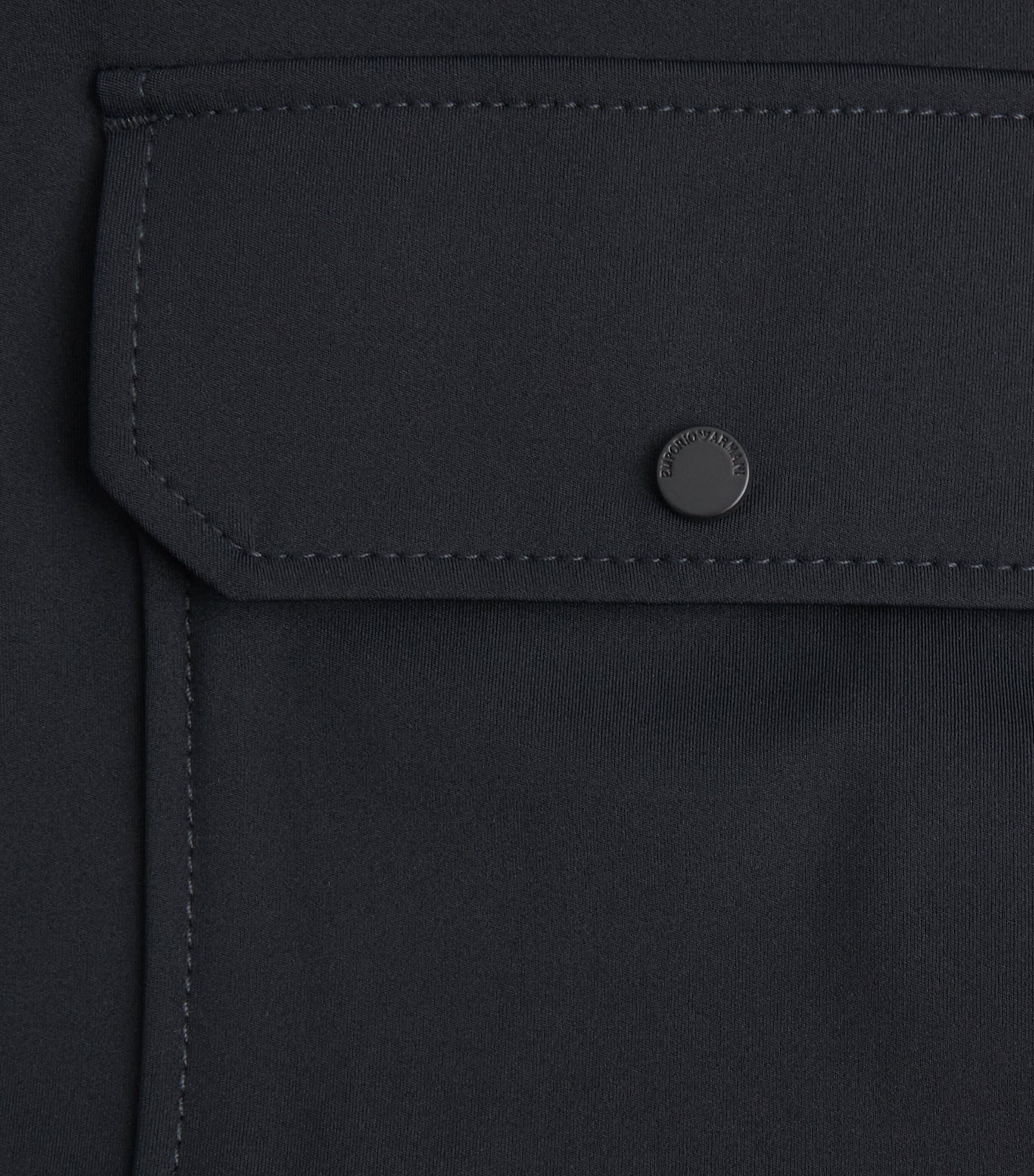 Stretch-Jersey Mandarin-Collar Shirt UB118 Image 5