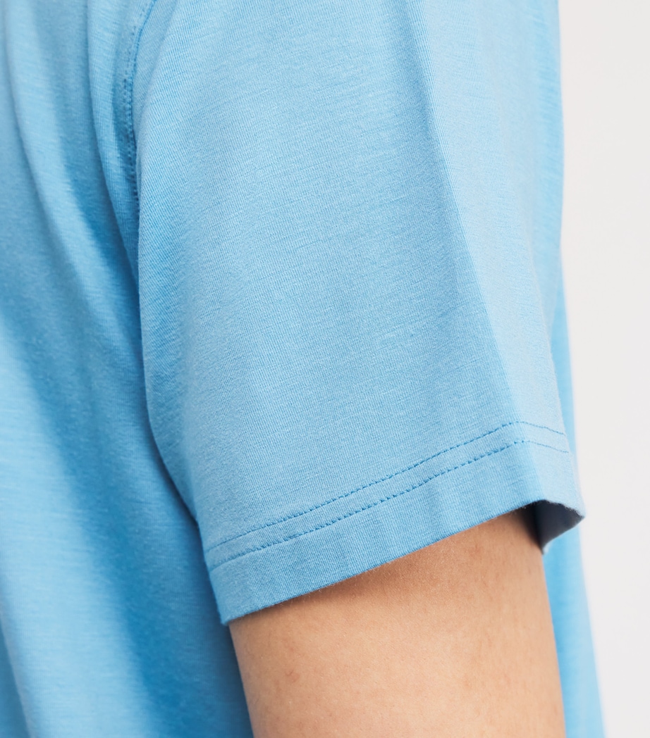 Brushed Cotton Pyjama Trousers 015 BLUE Image 6