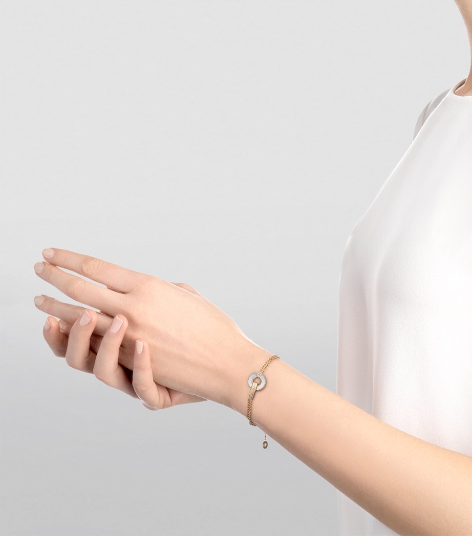 Rose Gold, Diamond and Mother-of-Pearl BVLGARI BVLGARI Openwork Bracelet PINK GOLD Image 3