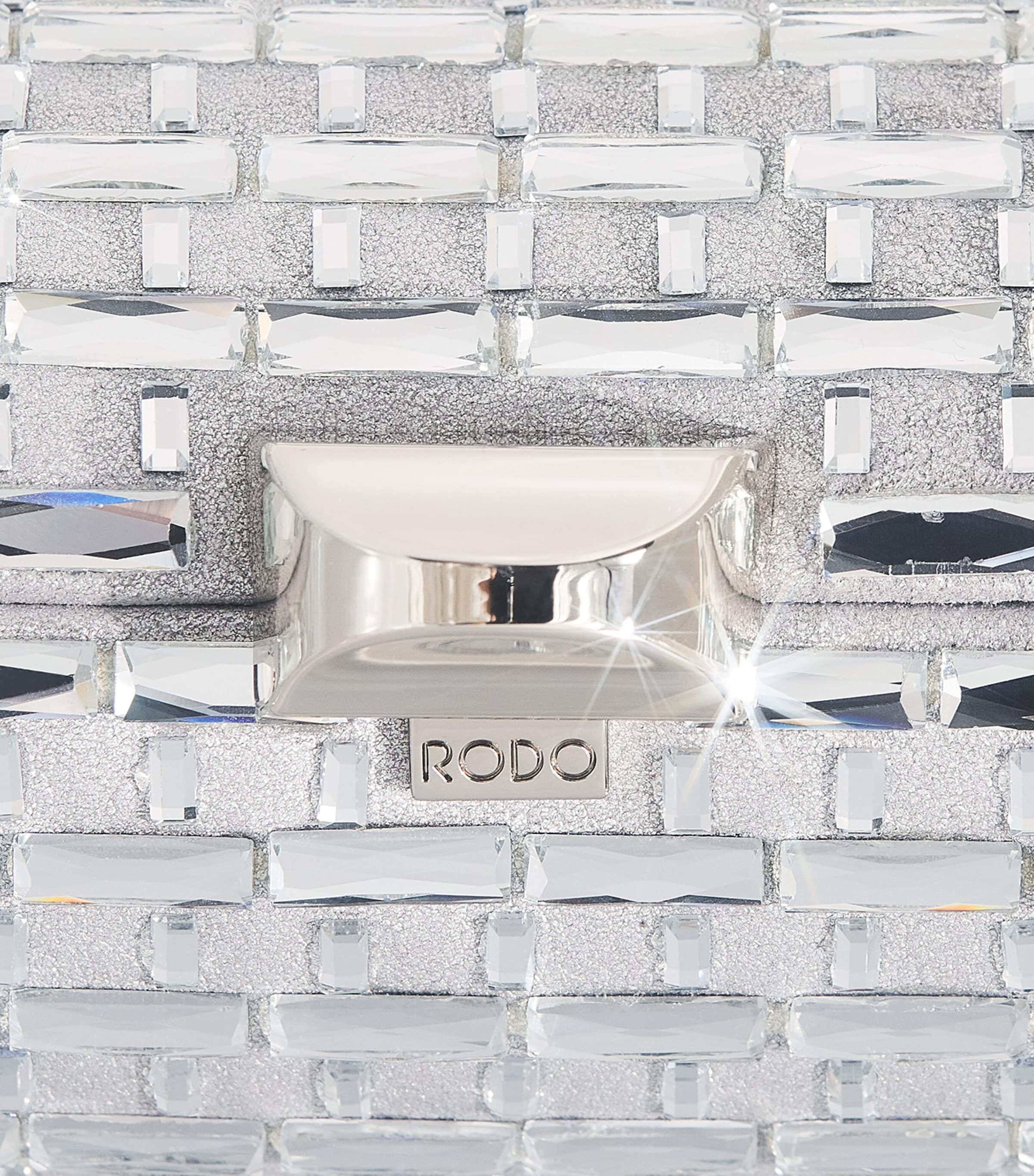 Satin Embellished Tube Plus Clutch Bag 0099 SILVER Image 6