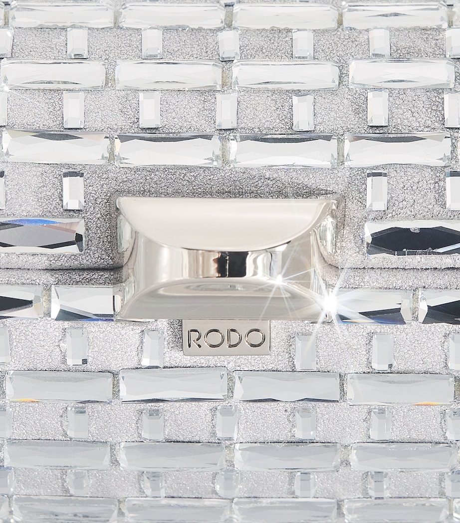 Satin Embellished Tube Plus Clutch Bag 0099 SILVER Image 6