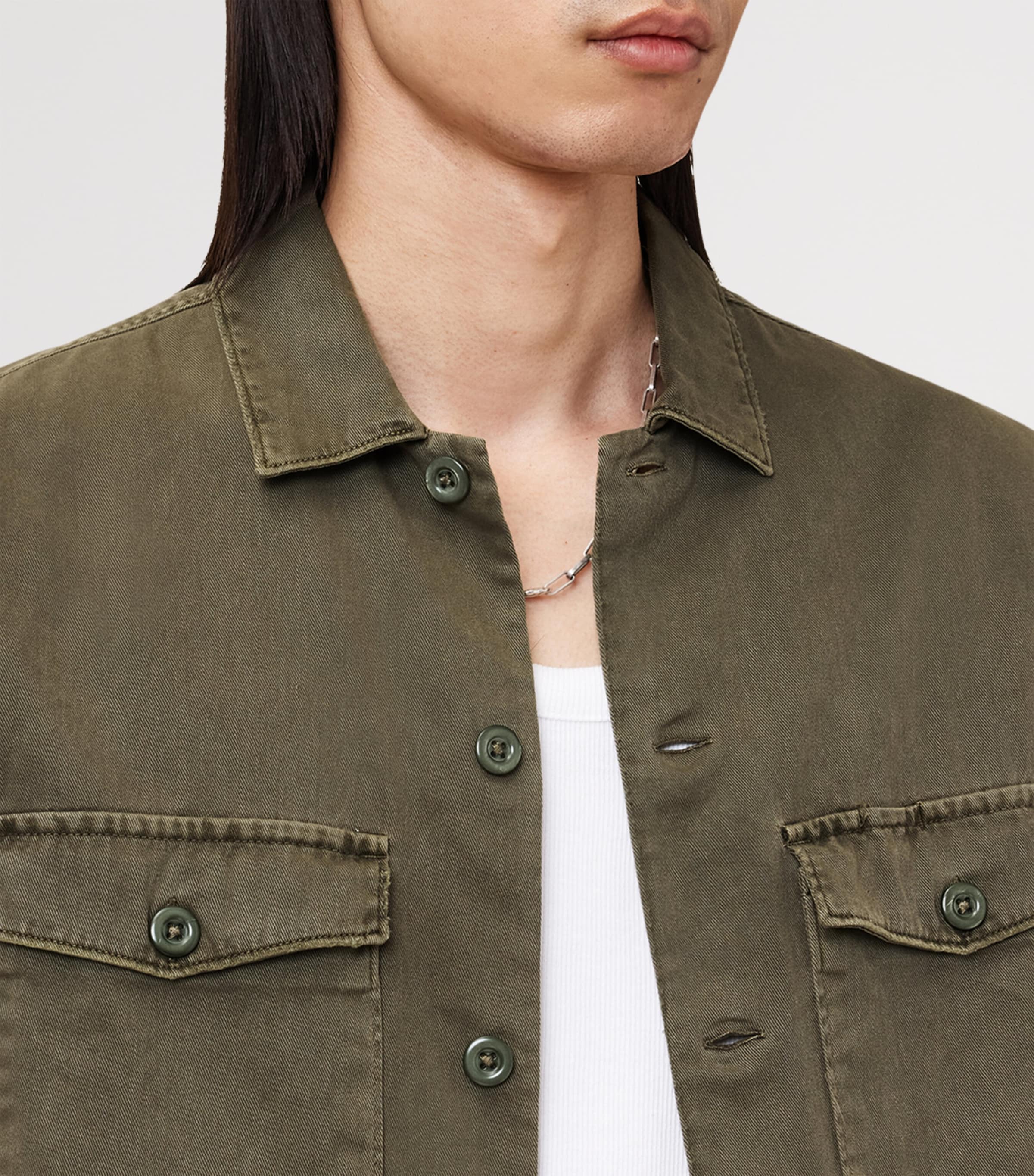 Cotton Spotter Overshirt CARGO GREEN Image 8