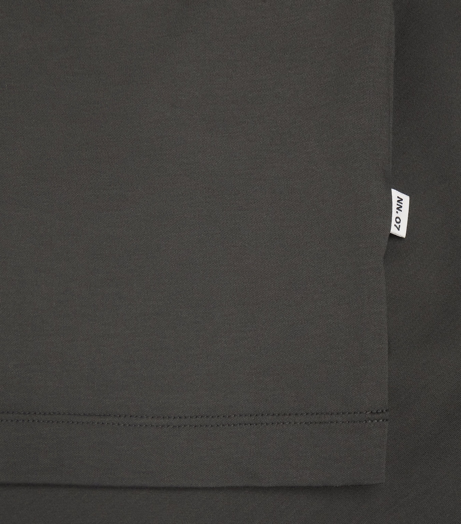 NN.07 Mens Organic Cotton Lionel T-Shirt Dark Army Image 6