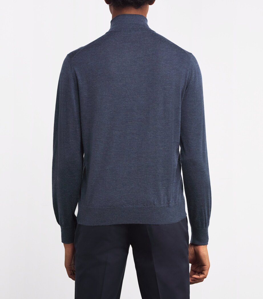 Cashmere Quarter-Zip Sweater J.16 - OCEANO Image 4