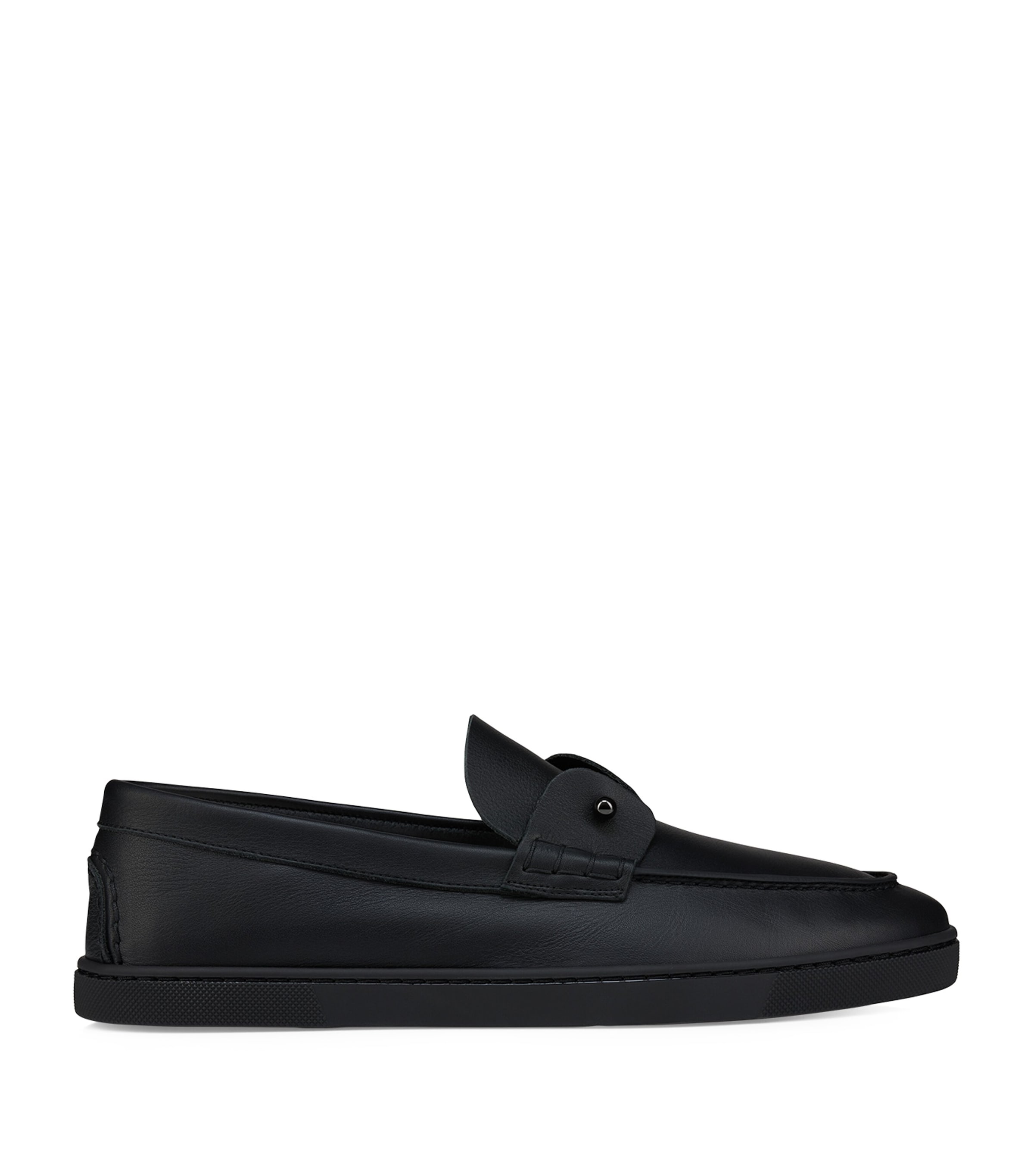 Christian Louboutin Chambeliboat Leather Boat Shoes | Harrods UK