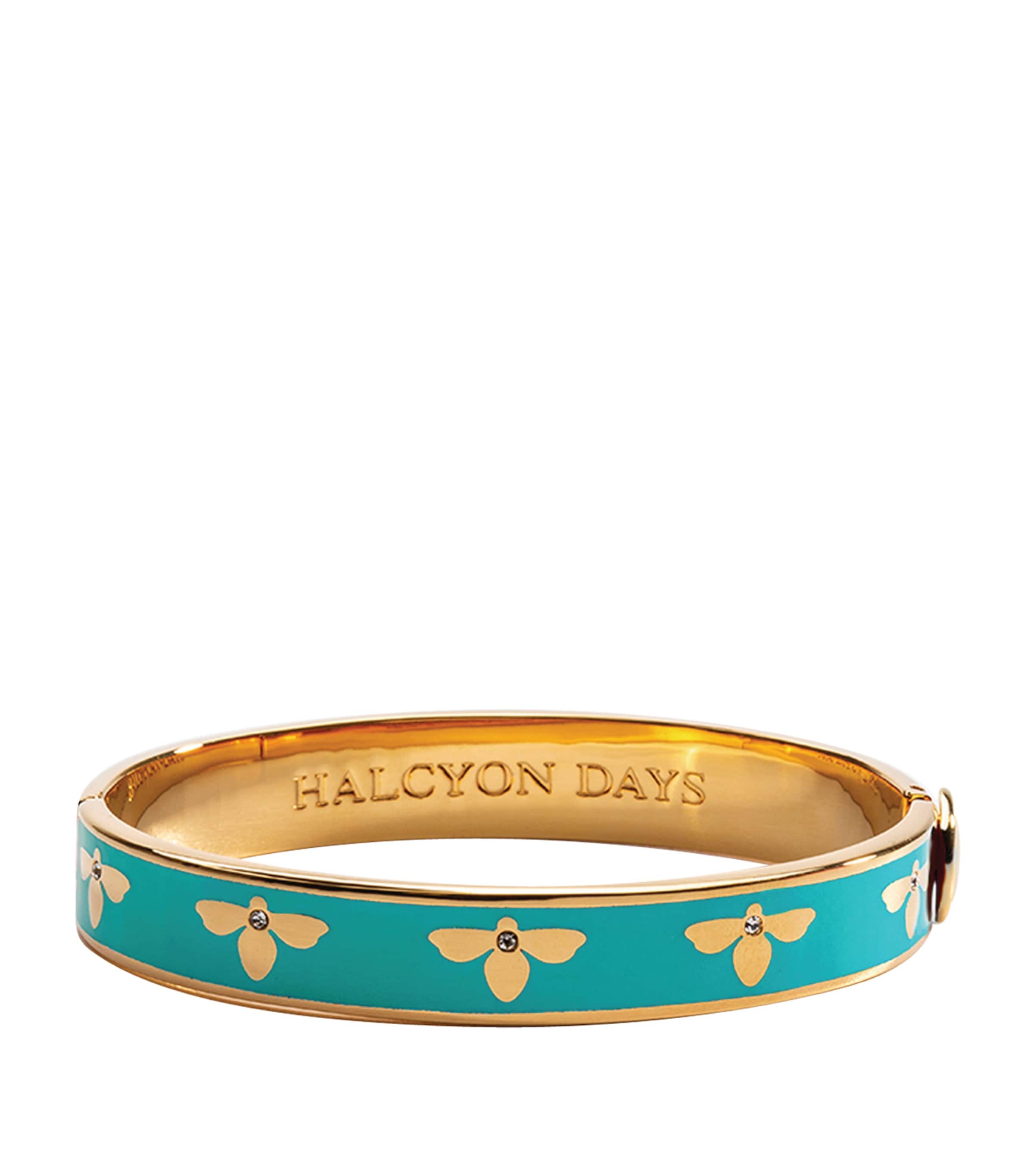 HALCYON DAYS GOLD-PLATED BEE BANGLE