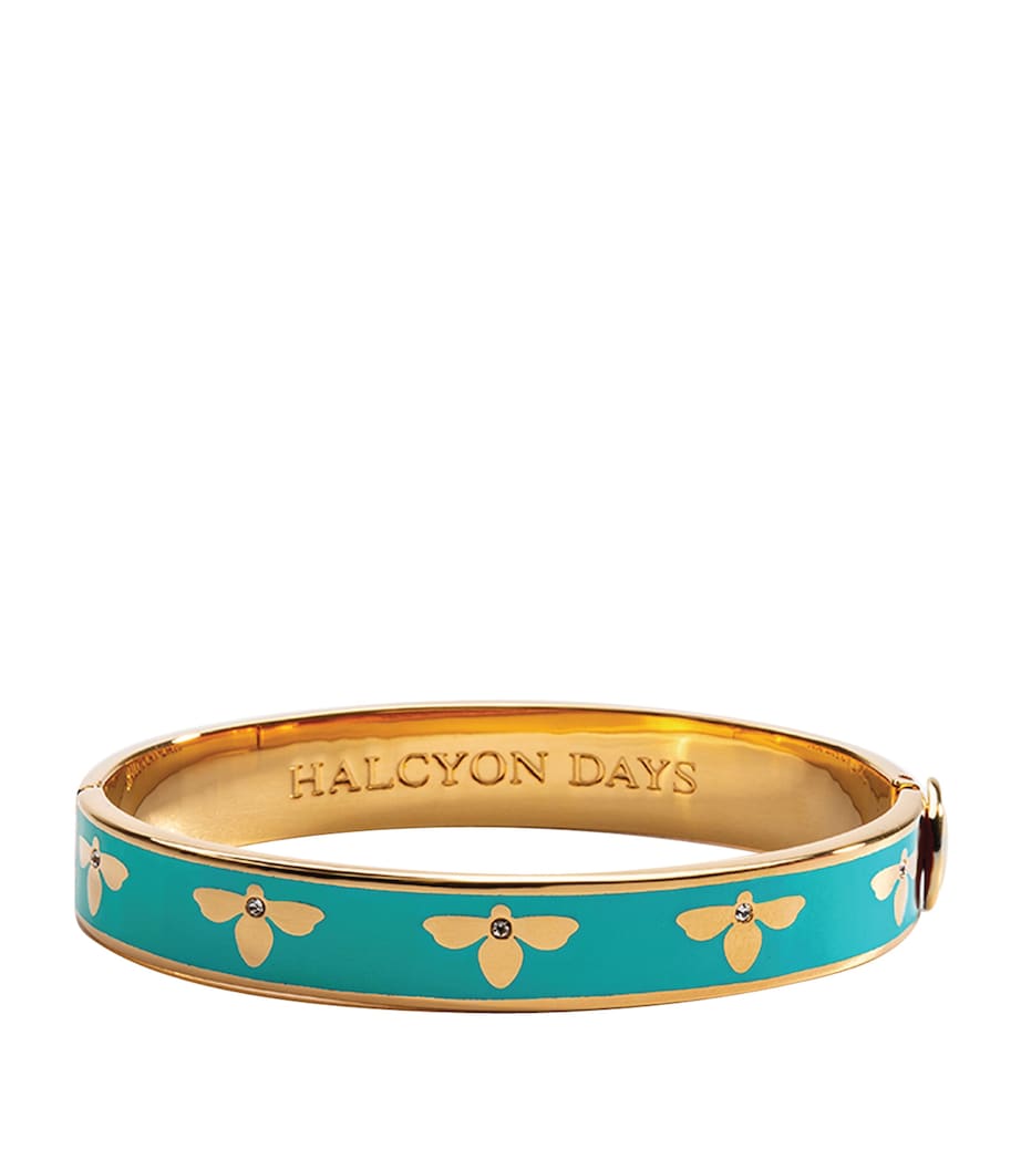 Gold-Plated Bee Bangle TURQUOISE Image 1