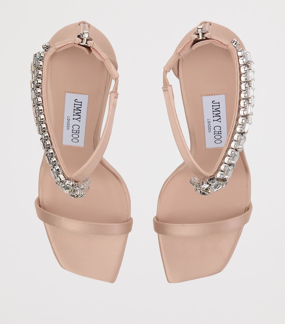 Verity 100 Satin Heeled Sandals MACARON Image 2