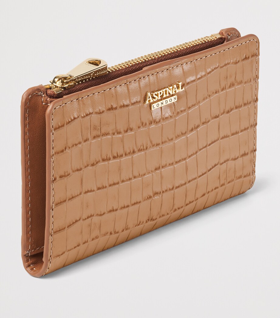 Aspinal Of London Small Leather Mayfair Purse Caramel Image 2
