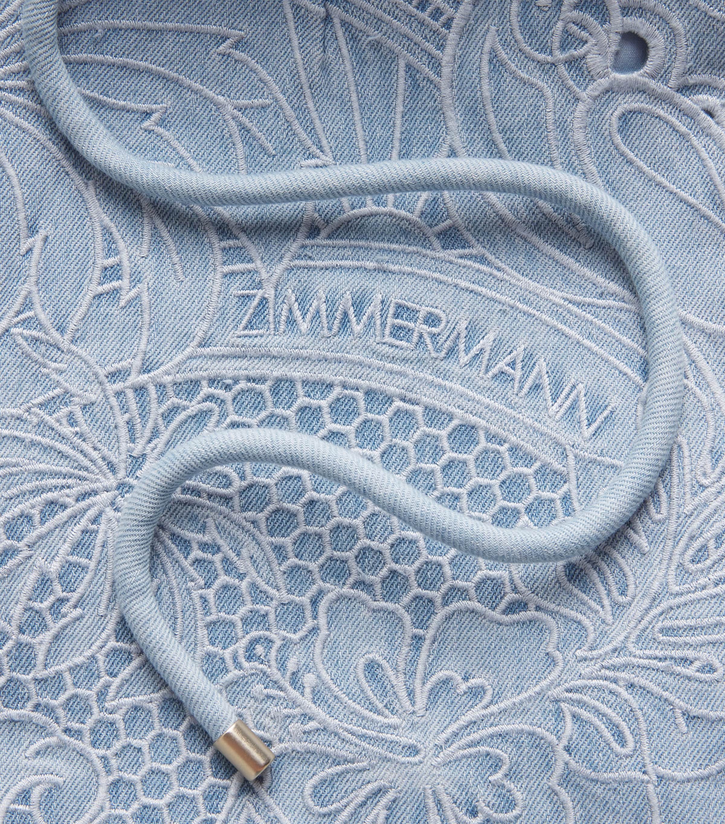 Embroidered Daylight Denim Shorts ICE STORMICESTM Image 5