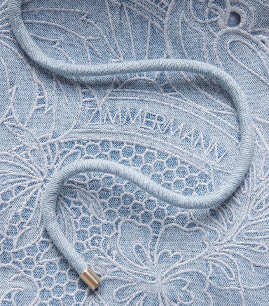 Embroidered Daylight Denim Shorts ICE STORMICESTM Image 5