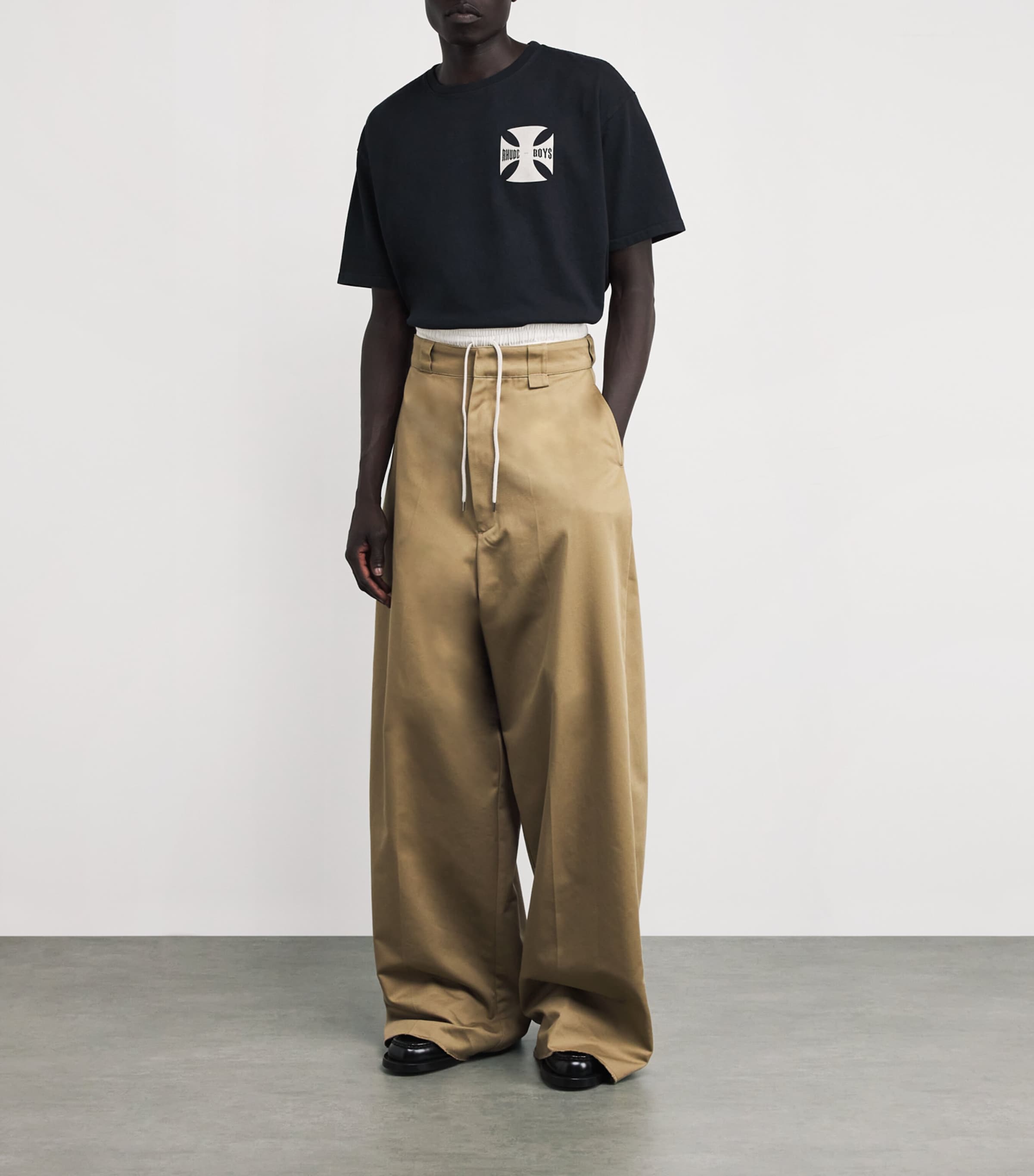 Cotton Rhude Boys T-Shirt 0027 VINTAGE BLACK Image 2