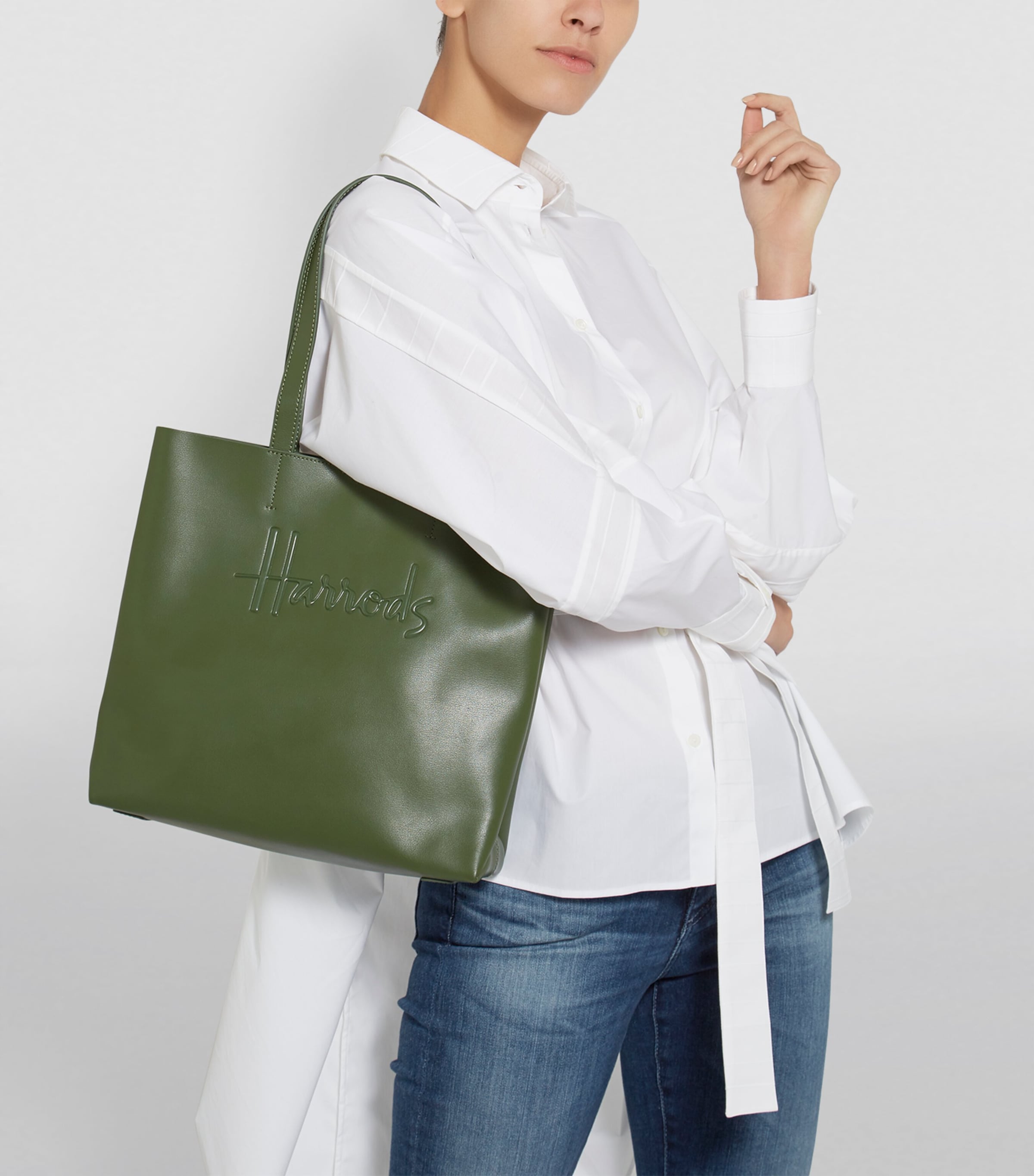 【Harrods】ミディアムレザーケンジントントートバック Harrods】ミディアムレザーケンジントントートバック - メルカリ