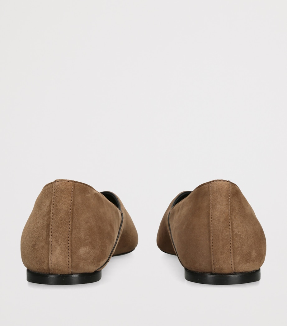 Suede Everyday Ballet Flats BEIGE Image 2