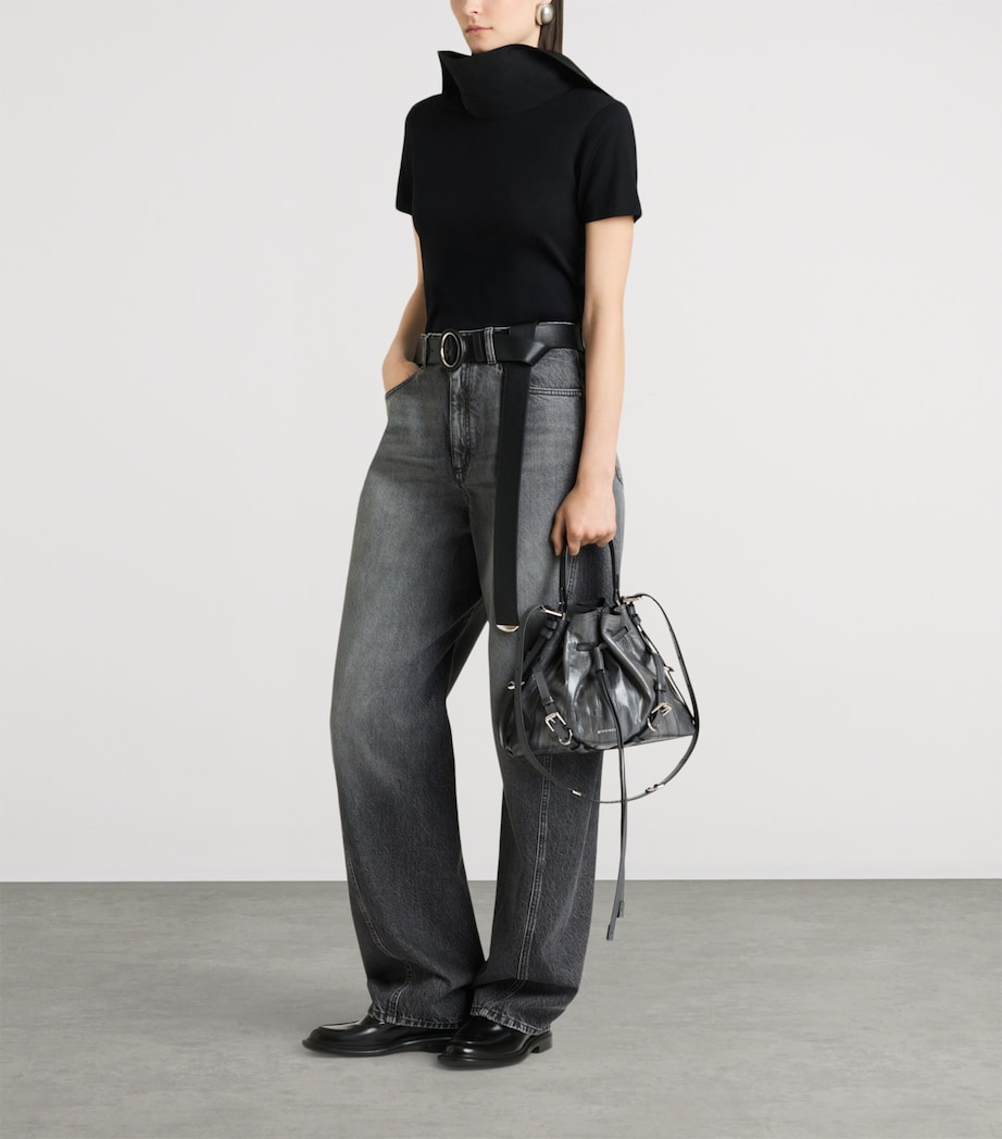 Givenchy Womens Cotton Reverse Collar T-Shirt Image 3