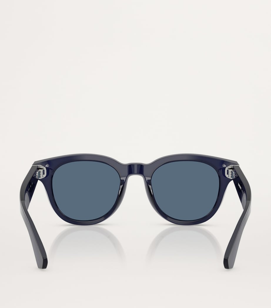 Acetate Round Sunglasses 412080 Image 4