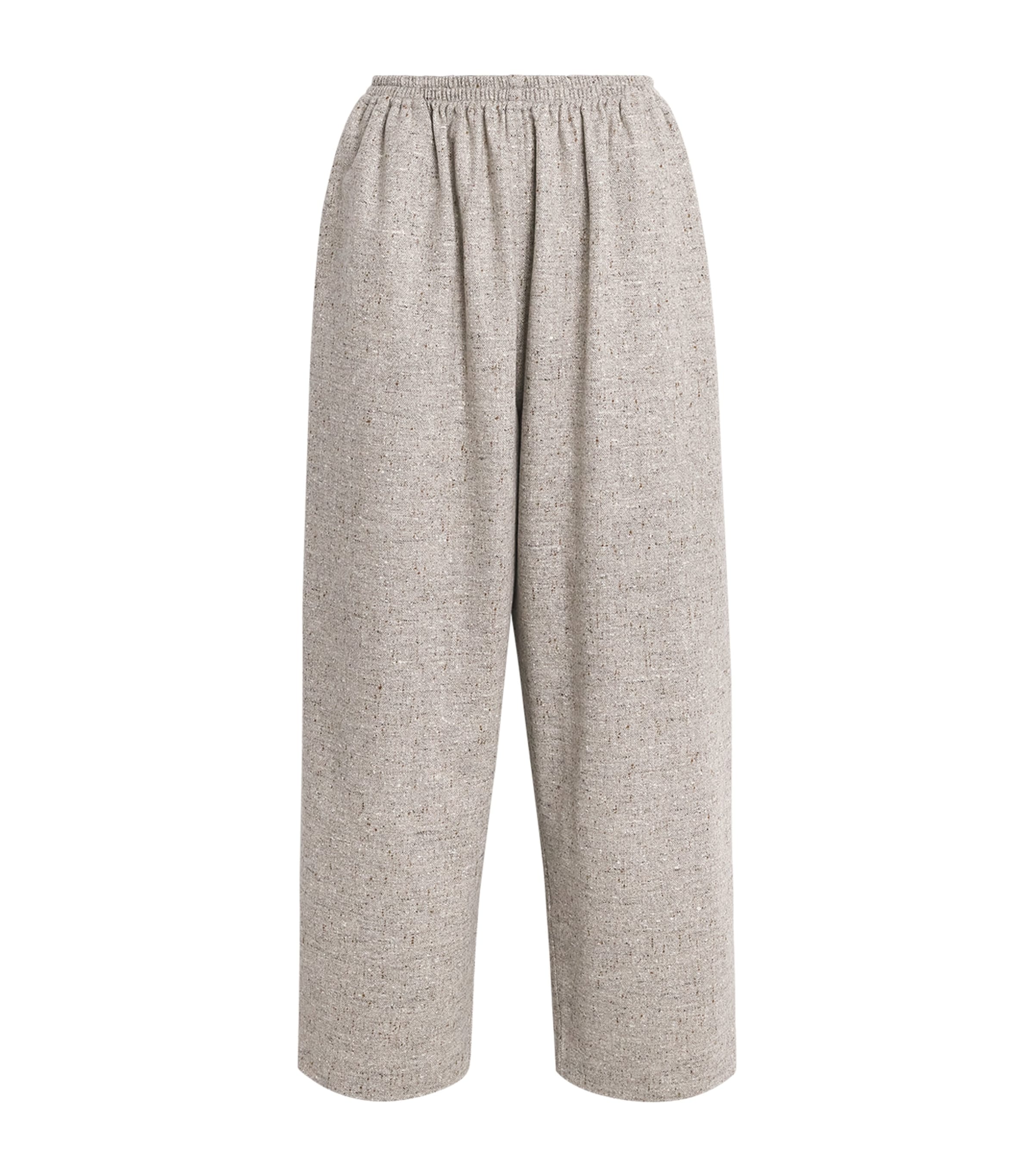 Eskandar Wool Japanese Trousers In Gray
